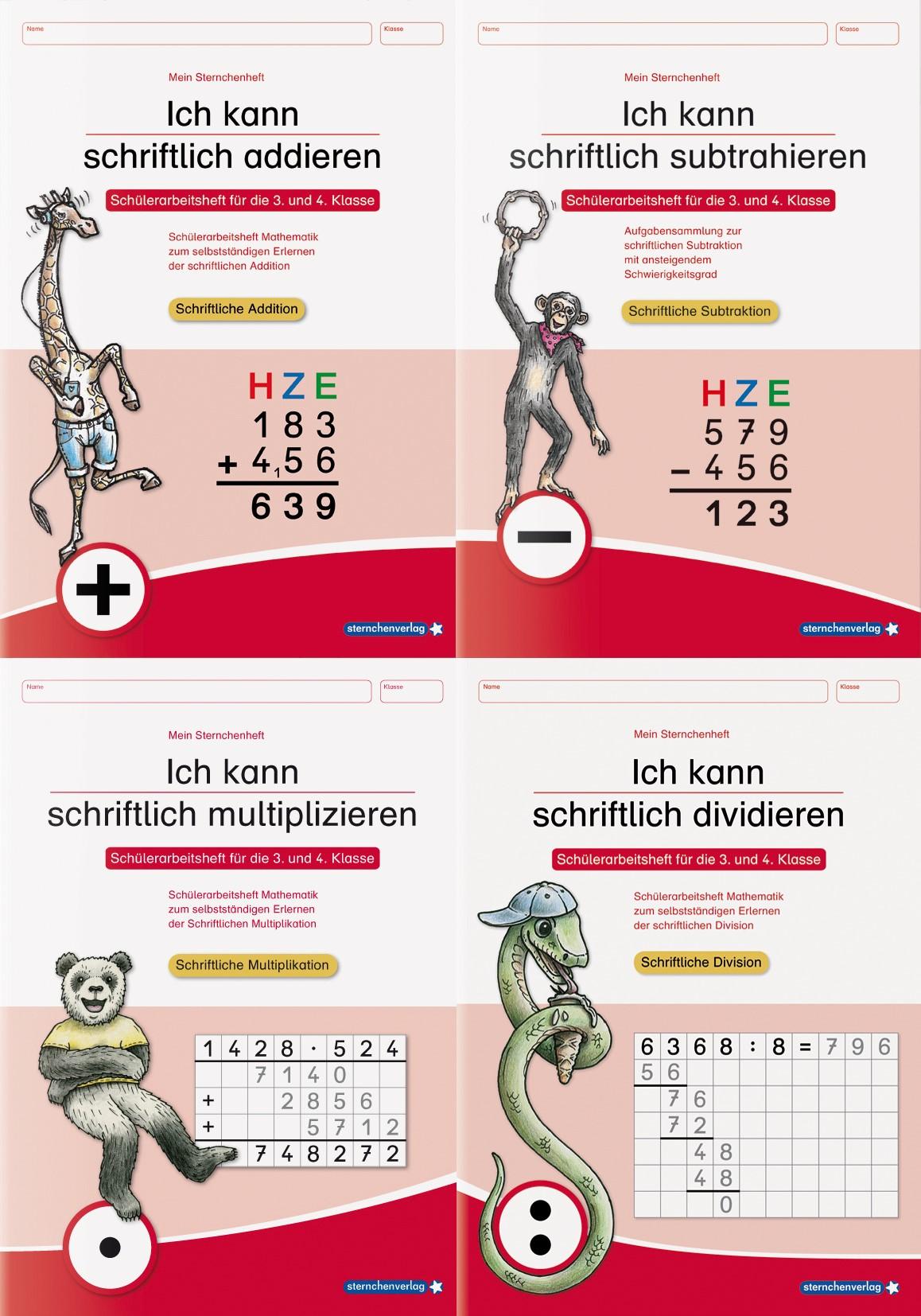 Vorderes Coverbild Ich kann schriftlich addieren, subtrahieren, multiplizieren und dividieren im Set