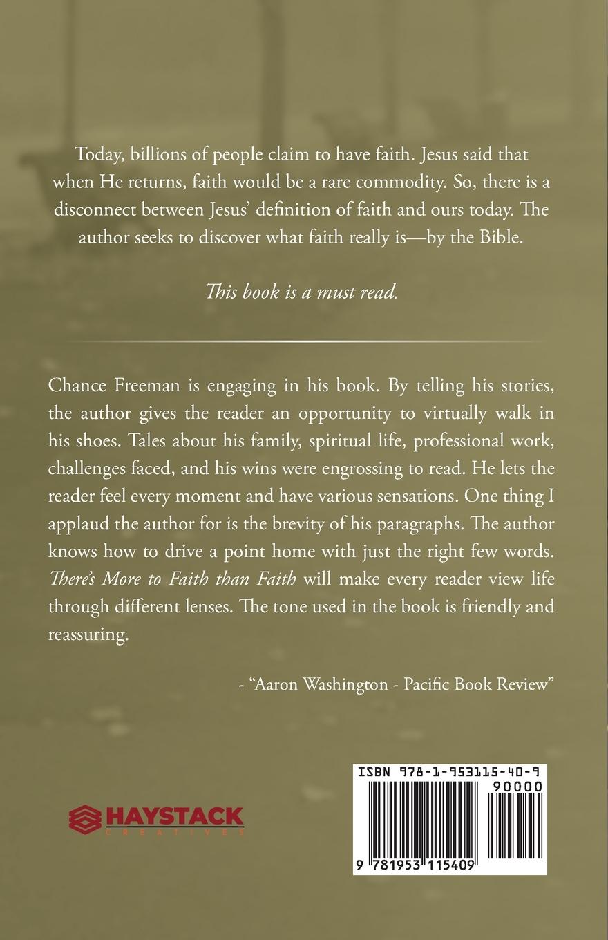 Rückseitencover There's More To Faith Than Faith