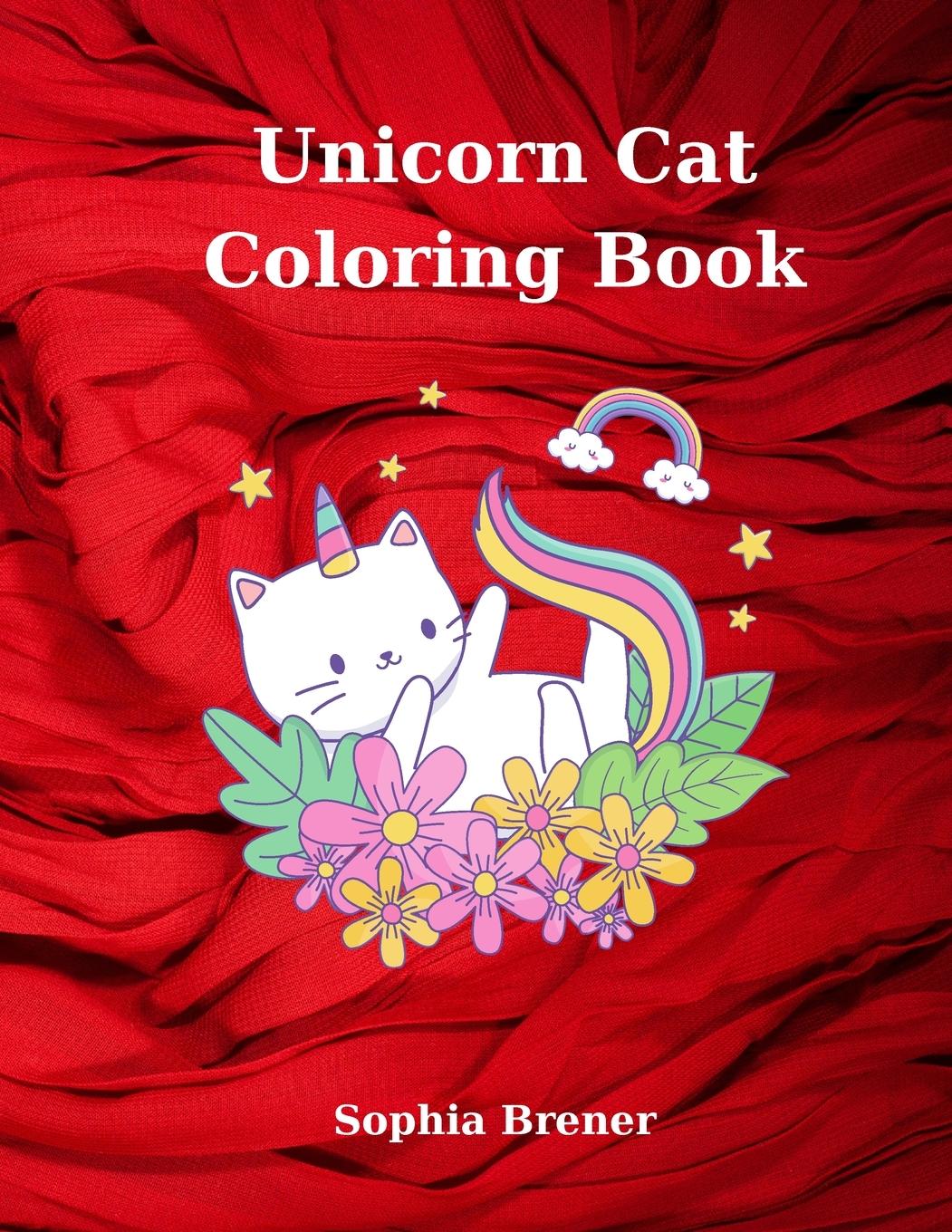Vorderes Coverbild Unicorn Cat Coloring Book