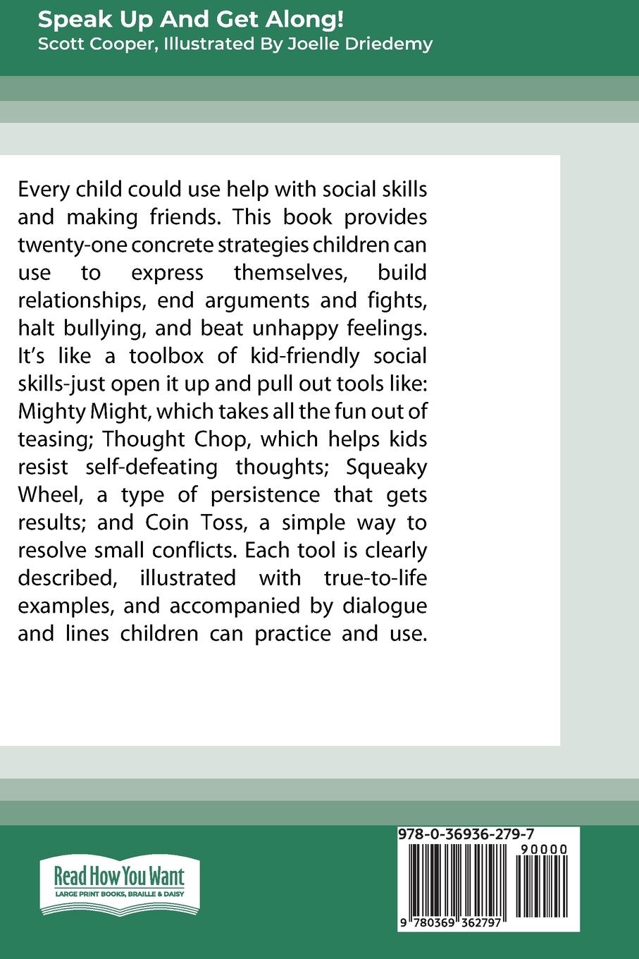 Rückseitencover Speak Up and Get Along!