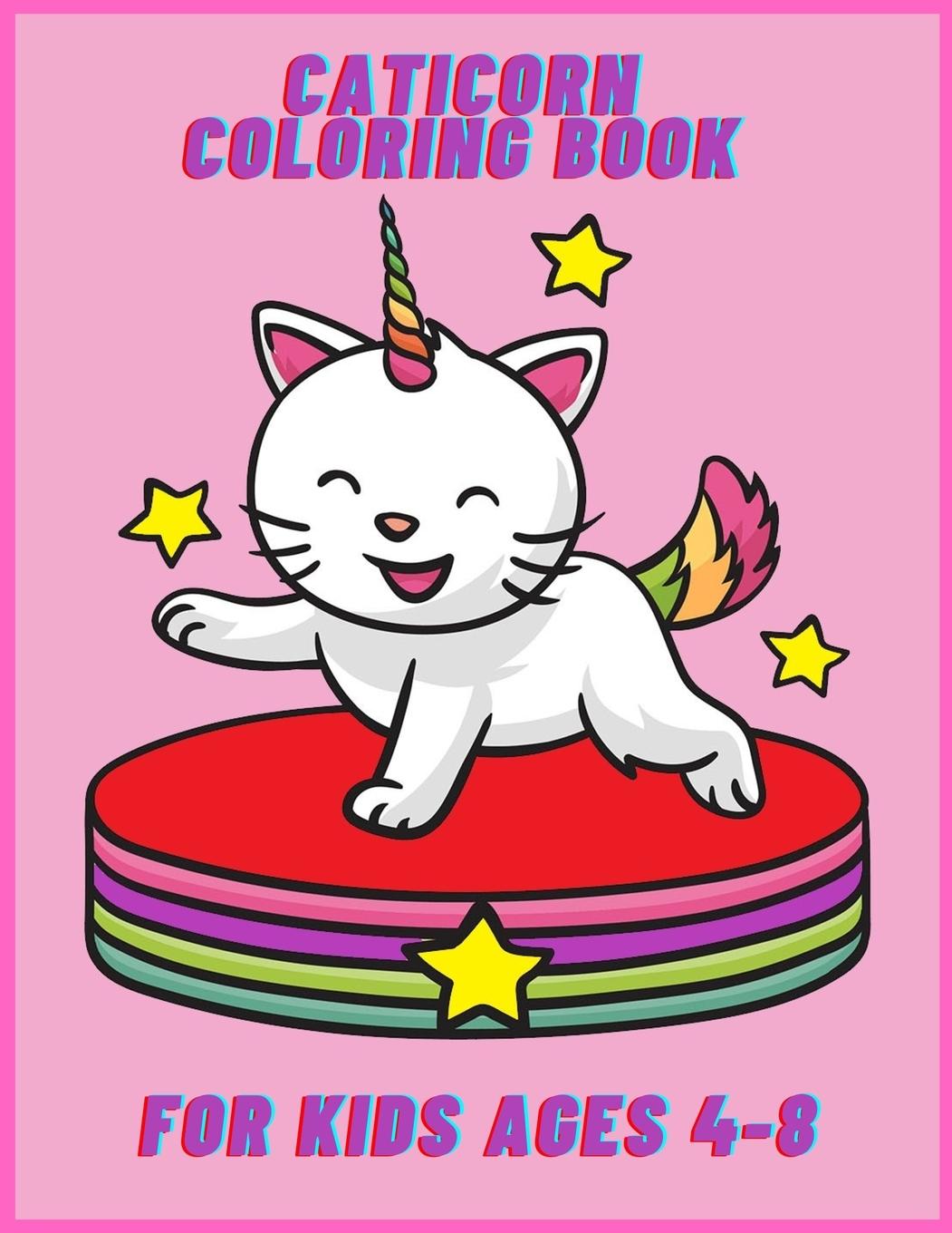 Vorderes Coverbild Caticorn coloring book for kids ages 4-8