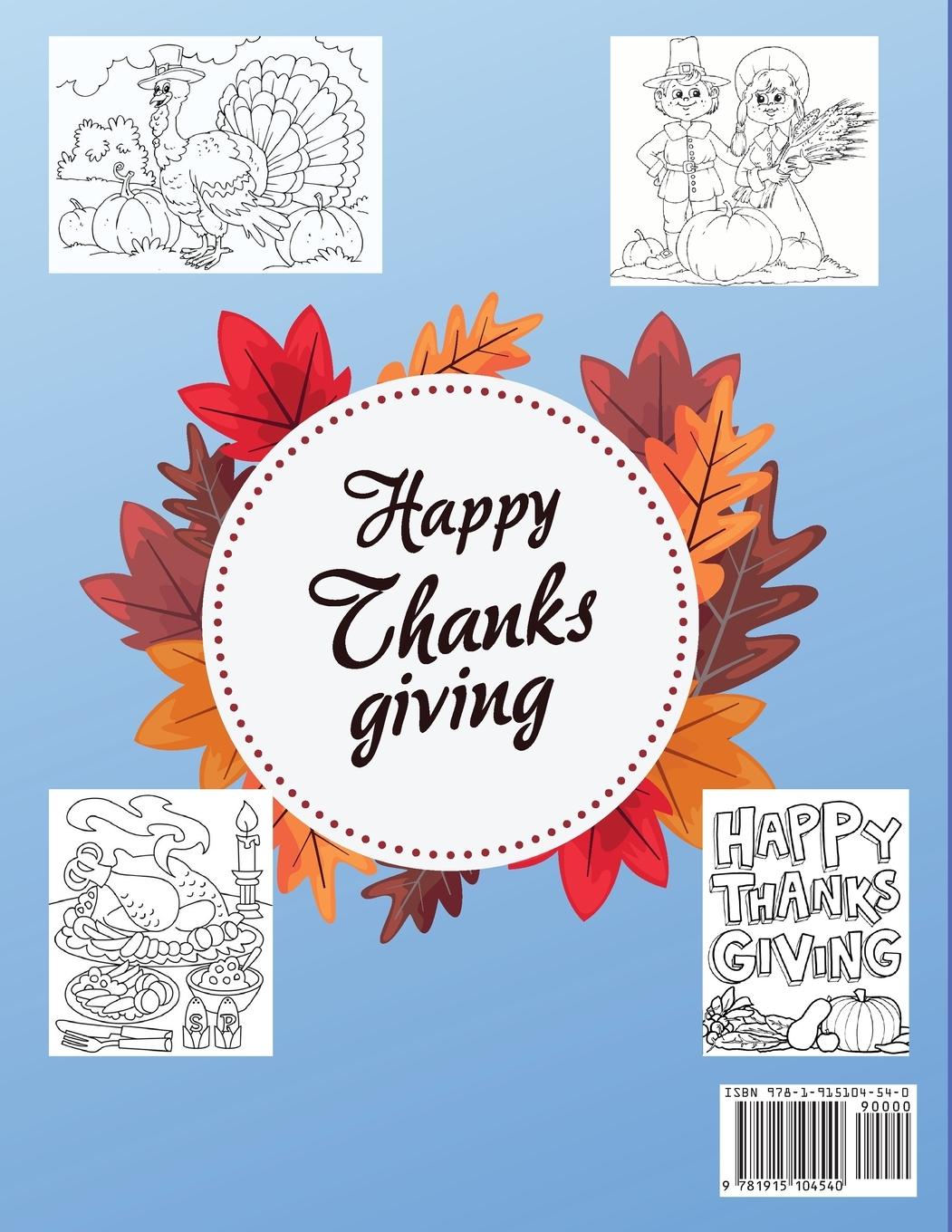 Rückseitencover Thanksgiving Coloring Book