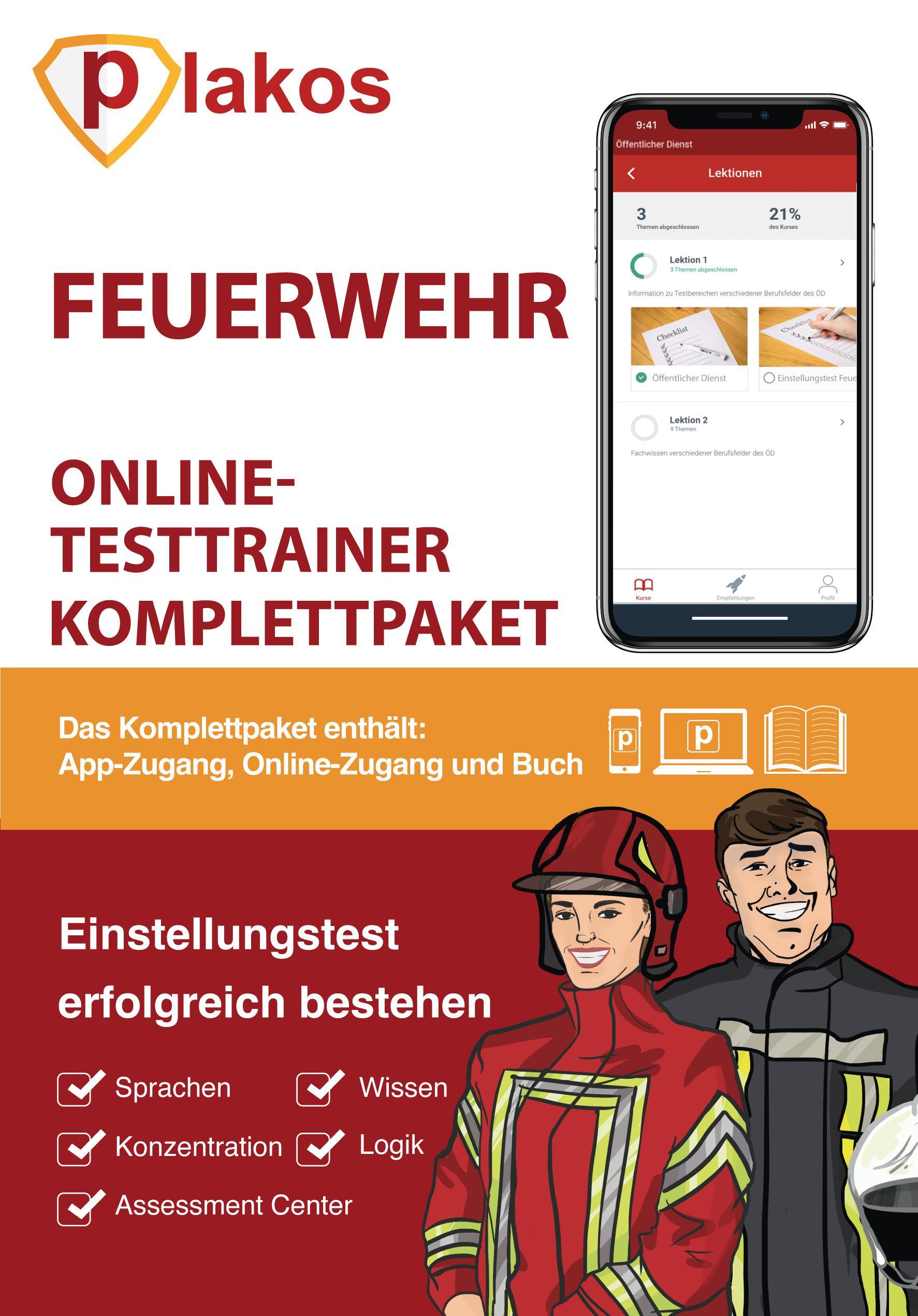Vorderes Coverbild Feuerwehr Einstellungstest Komplettpaket