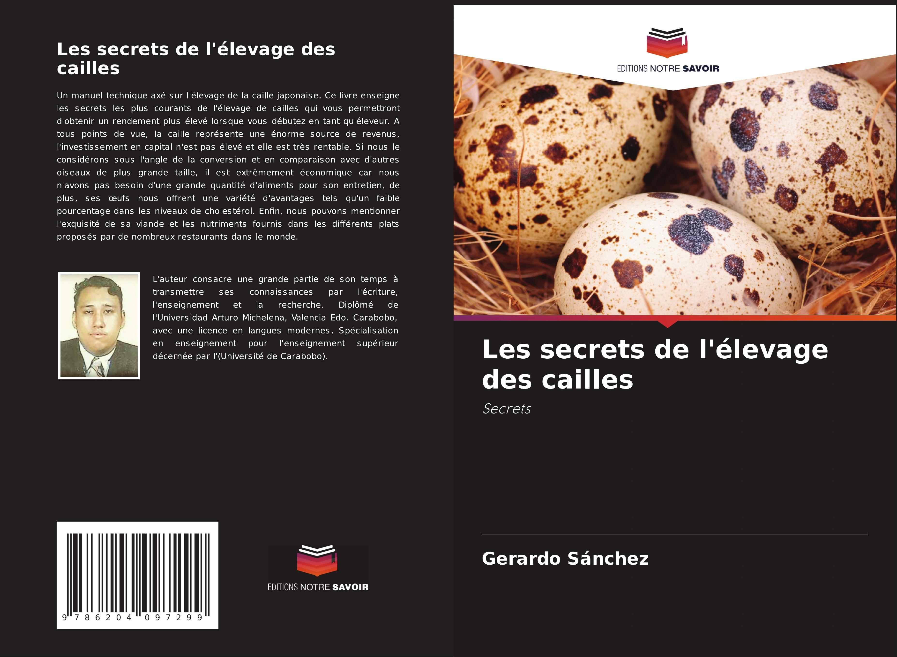 Vorderes Coverbild Les secrets de l'élevage des cailles