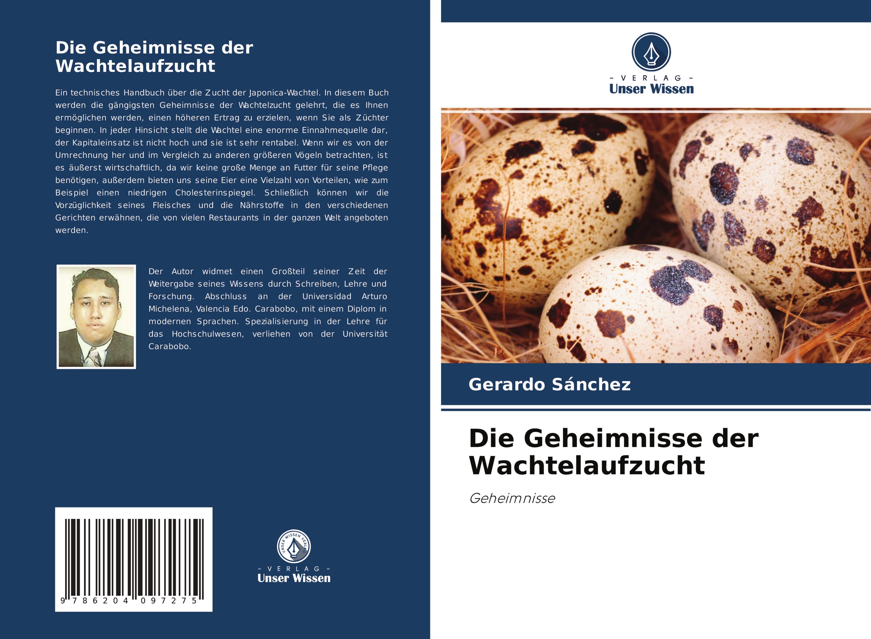 Vorderes Coverbild Die Geheimnisse der Wachtelaufzucht