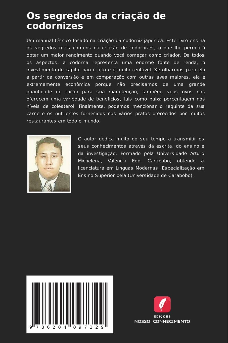 Rückseitencover Os segredos da criação de codornizes