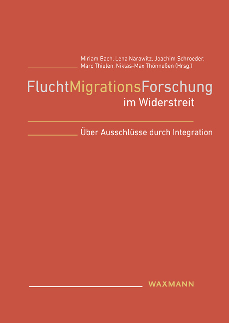 Vorderes Coverbild FluchtMigrationsForschung im Widerstreit