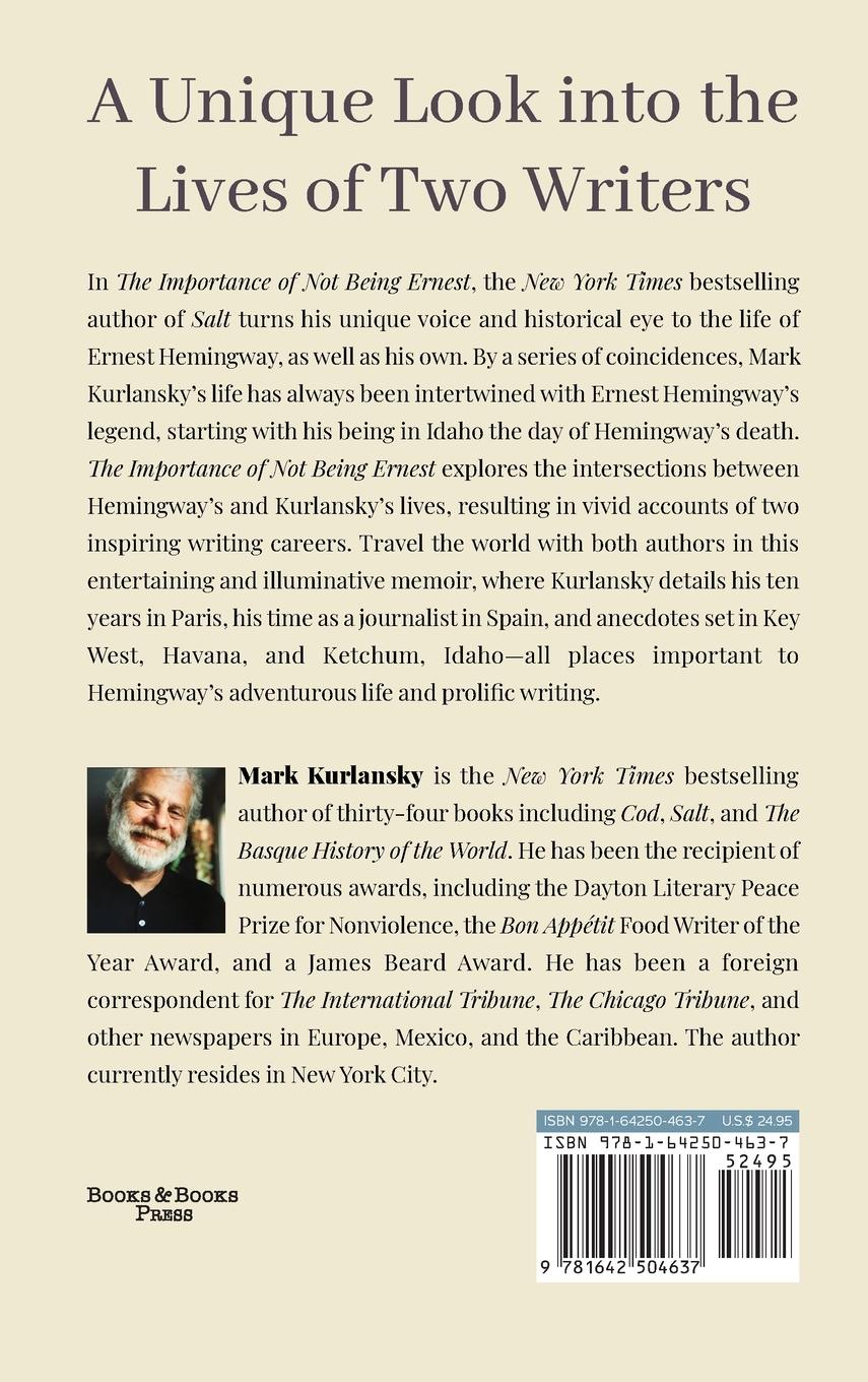 Rückseitencover The Importance of Not Being Ernest