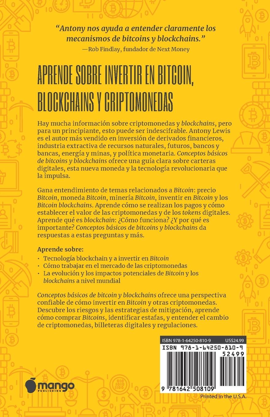 Rückseitencover Conceptos bsicos de Bitcoins y Blockchains