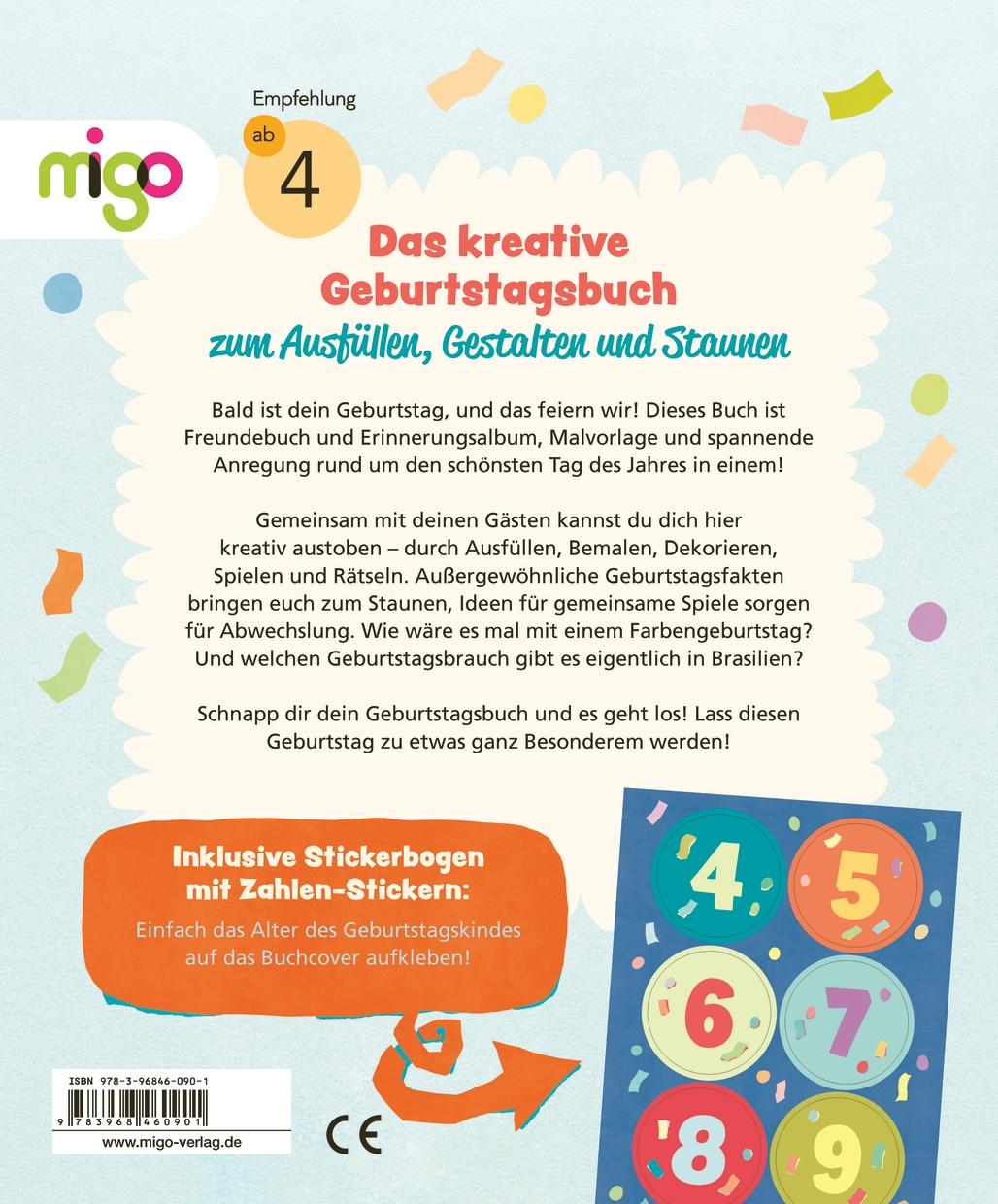 Rückseitencover Mein kreatives Geburtstagsbuch