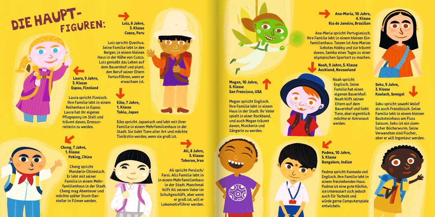 Beispielinhalt (Bild) Schulkinder in aller Welt