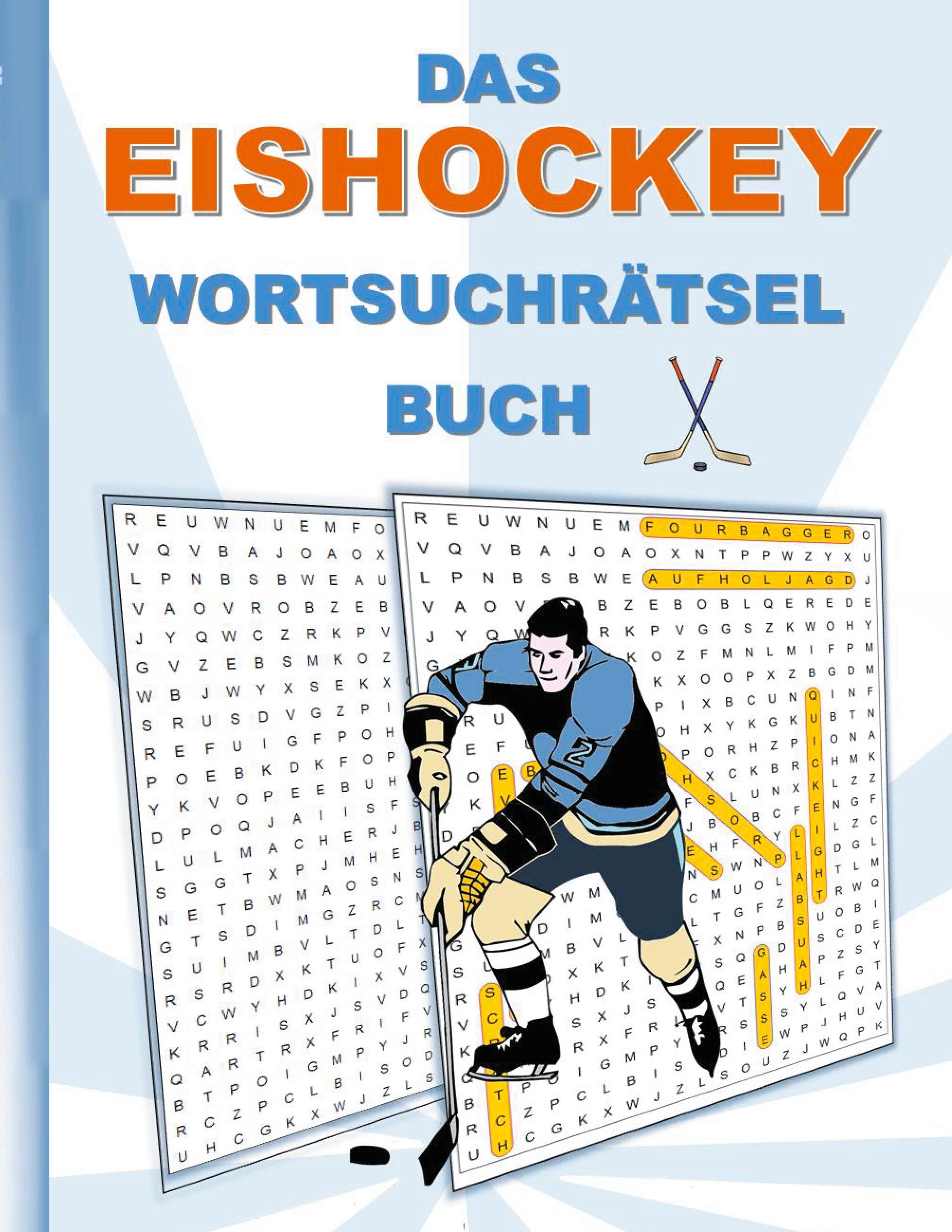 Vorderes Coverbild DAS EISHOCKEY WORTSUCHRÄTSEL BUCH