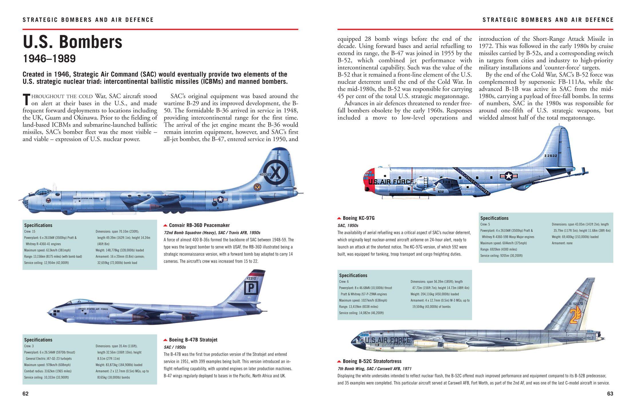 Beispielinhalt (Bild) Aircraft of the Cold War 1945-1991