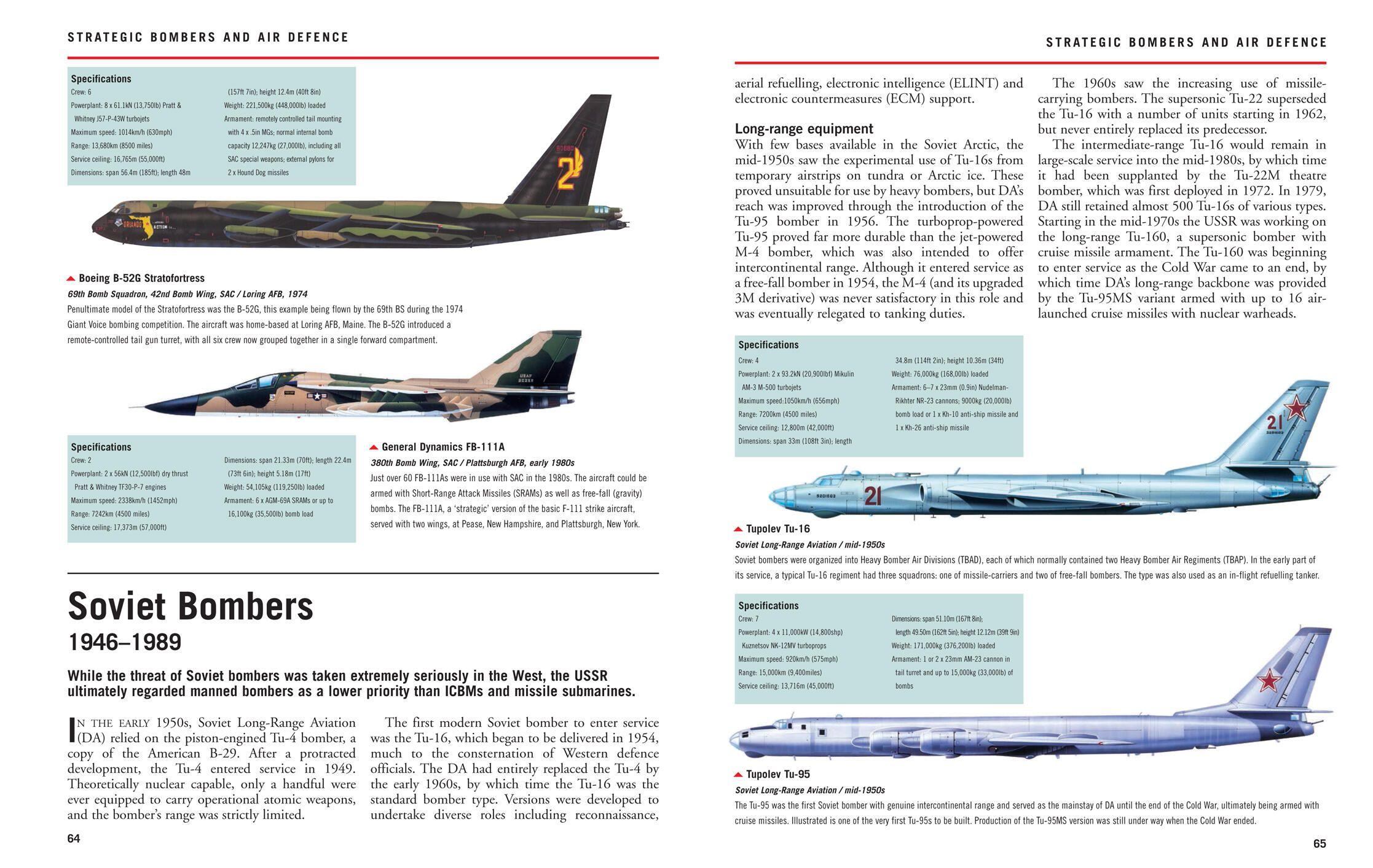 Beispielinhalt (Bild) Aircraft of the Cold War 1945-1991