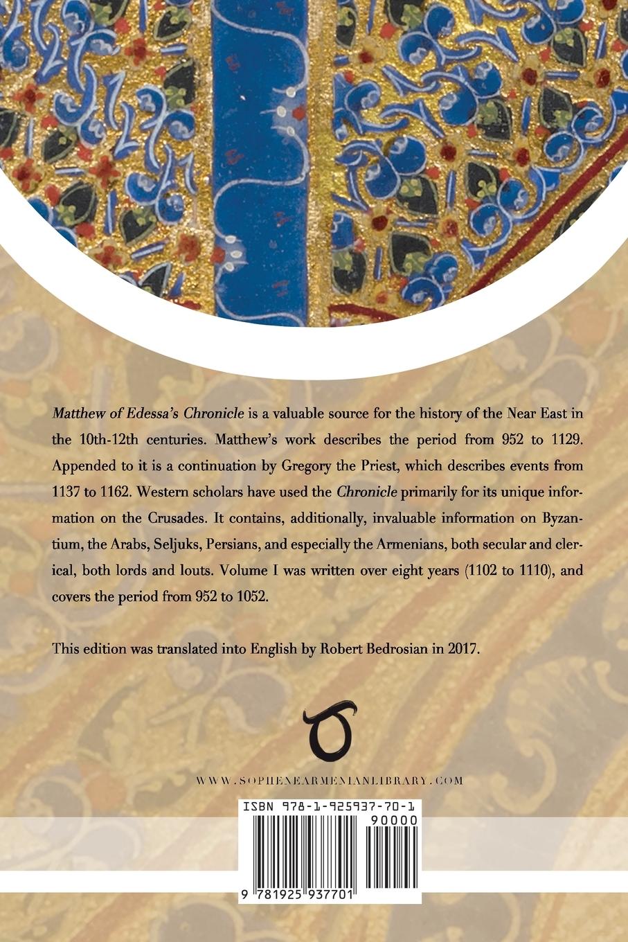 Rückseitencover Matthew of Edessa's Chronicle