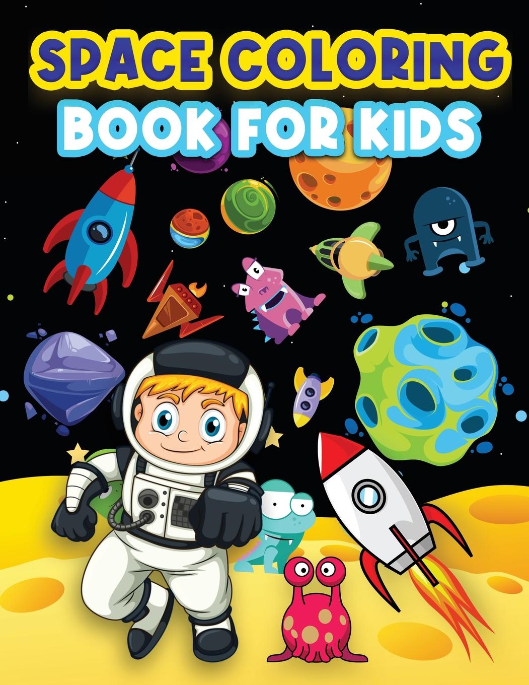 Vorderes Coverbild Space Coloring Book For Kids