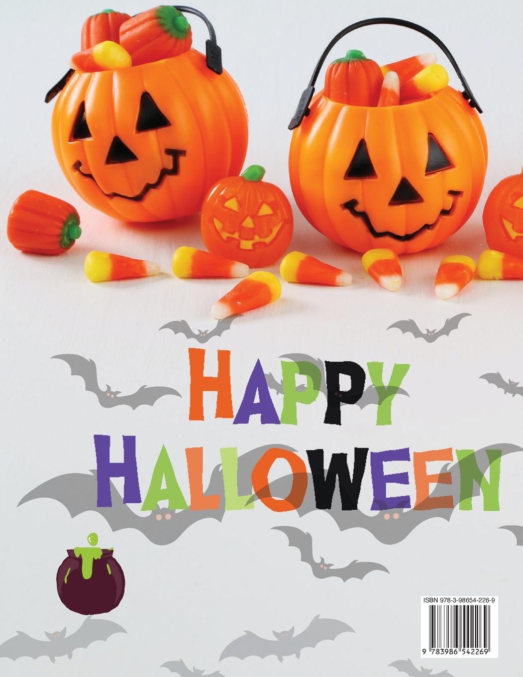 Rückseitencover Halloween Activity Book for kids