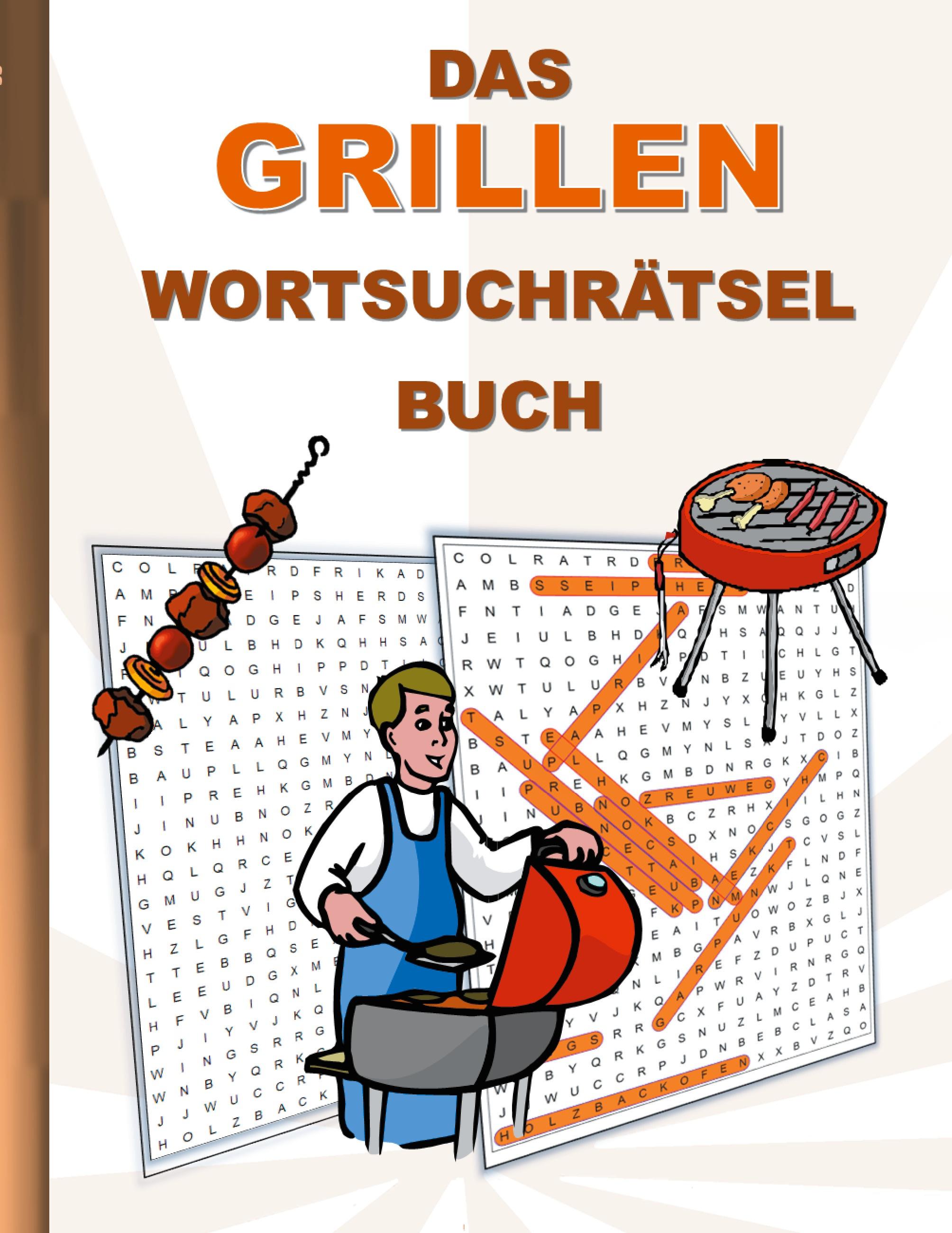 Vorderes Coverbild DAS GRILLEN WORTSUCHRÄTSEL BUCH