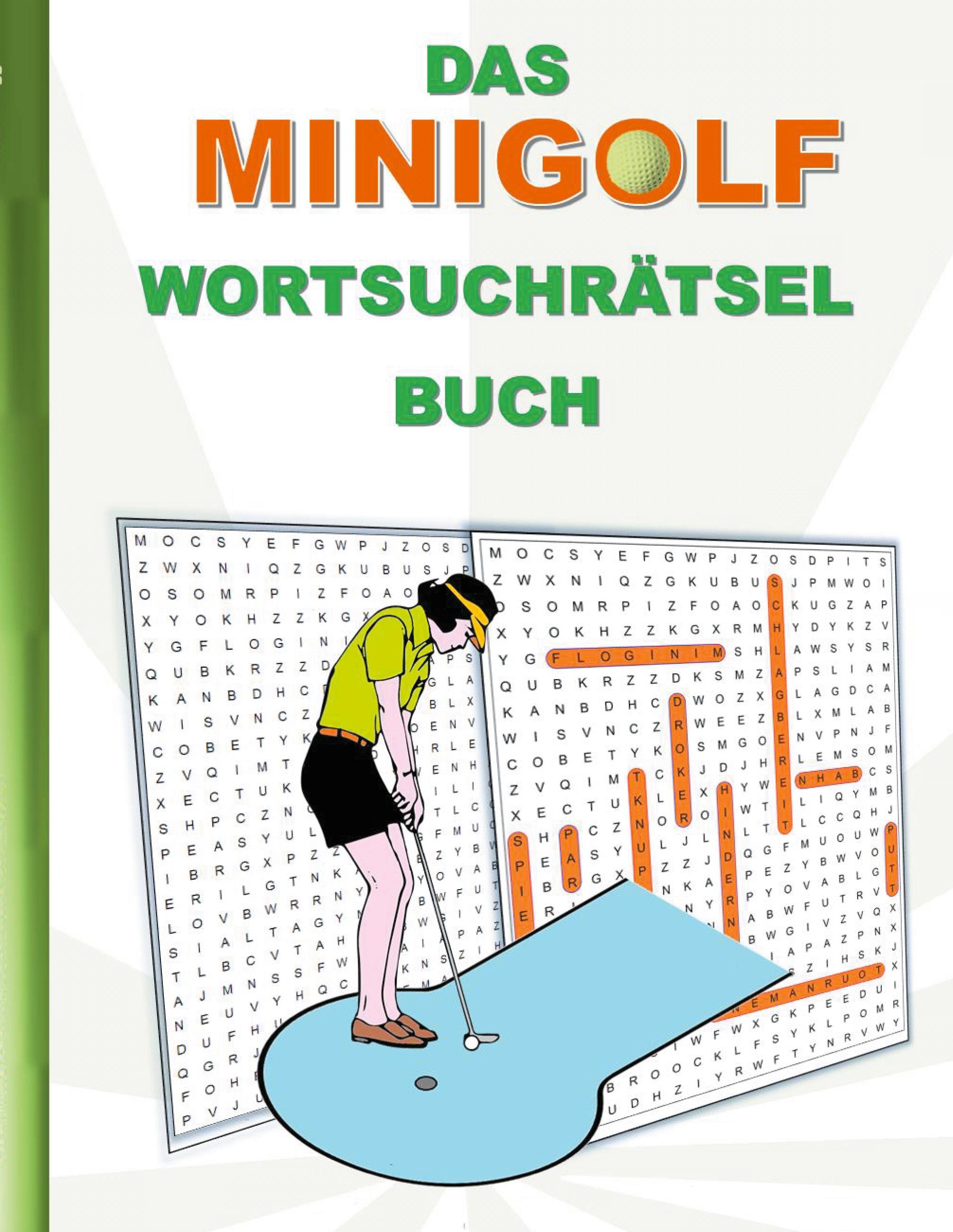 Vorderes Coverbild DAS MINIGOLF WORTSUCHRÄTSEL BUCH