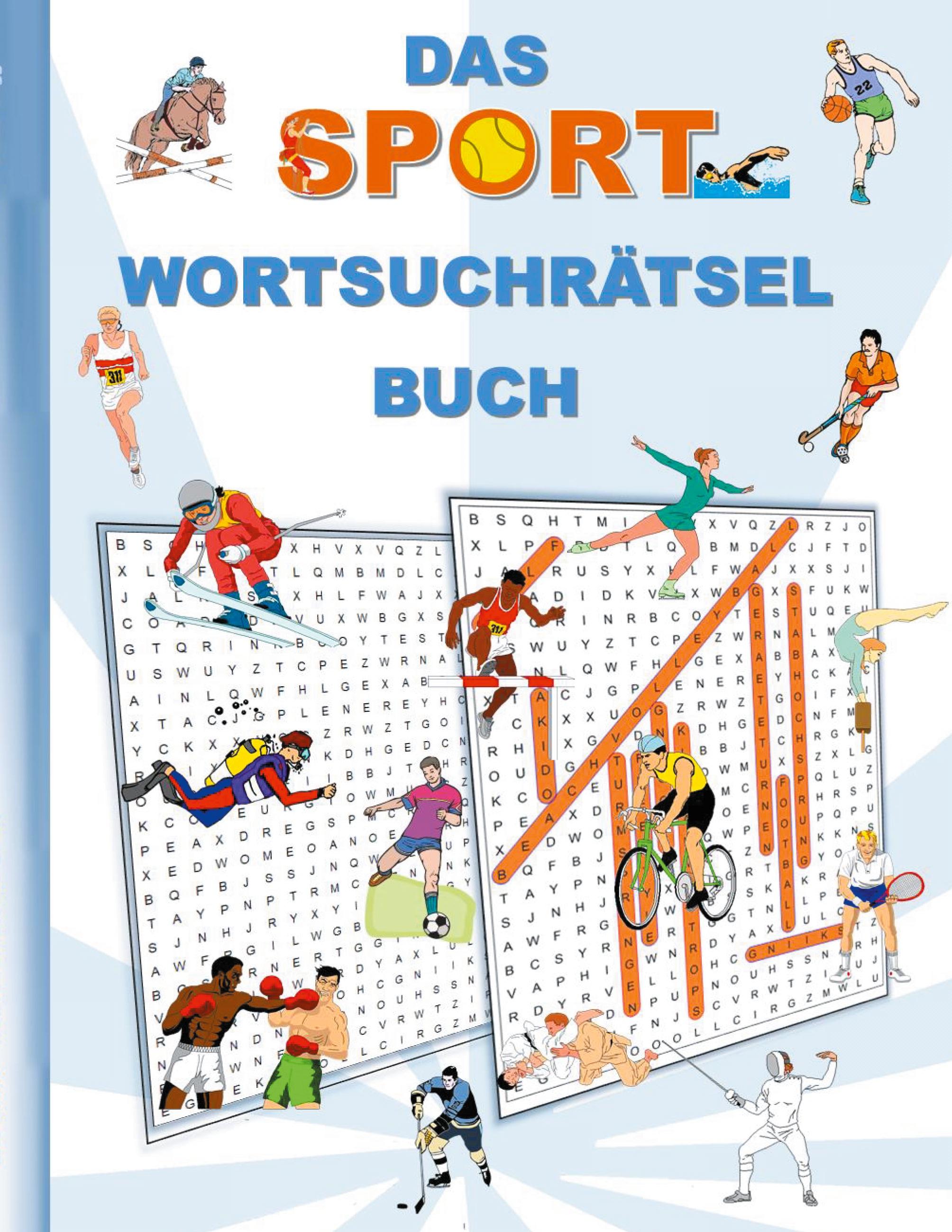 Vorderes Coverbild DAS SPORT WORTSUCHRÄTSEL BUCH