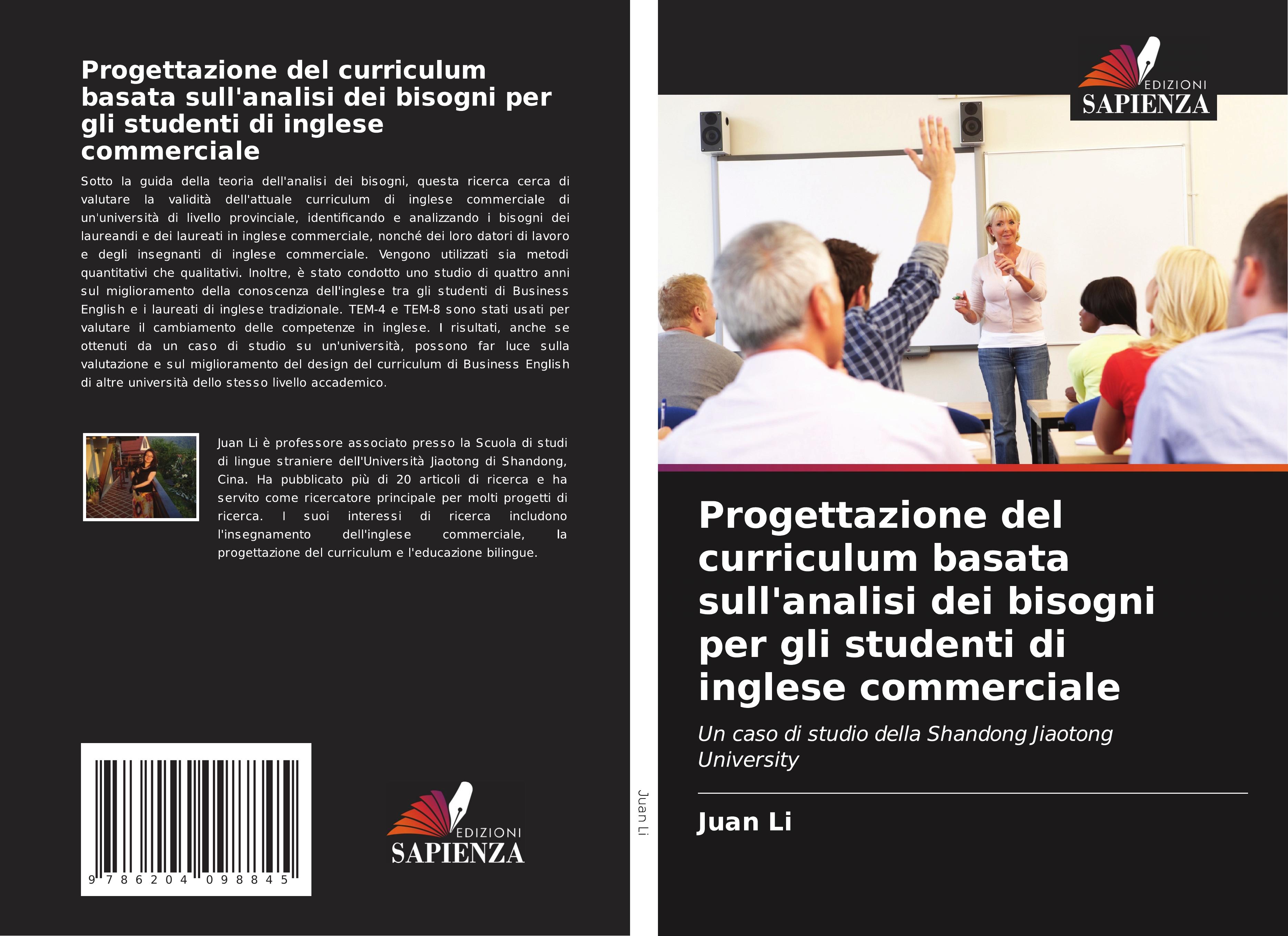 Vorderes Coverbild Progettazione del curriculum basata sull'analisi dei bisogni per gli studenti di inglese commerciale