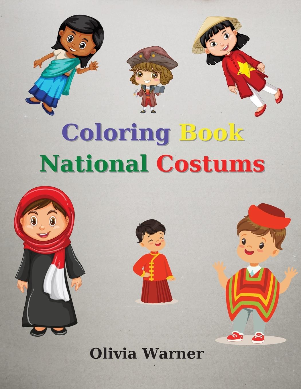 Vorderes Coverbild Coloring Book with National Costums