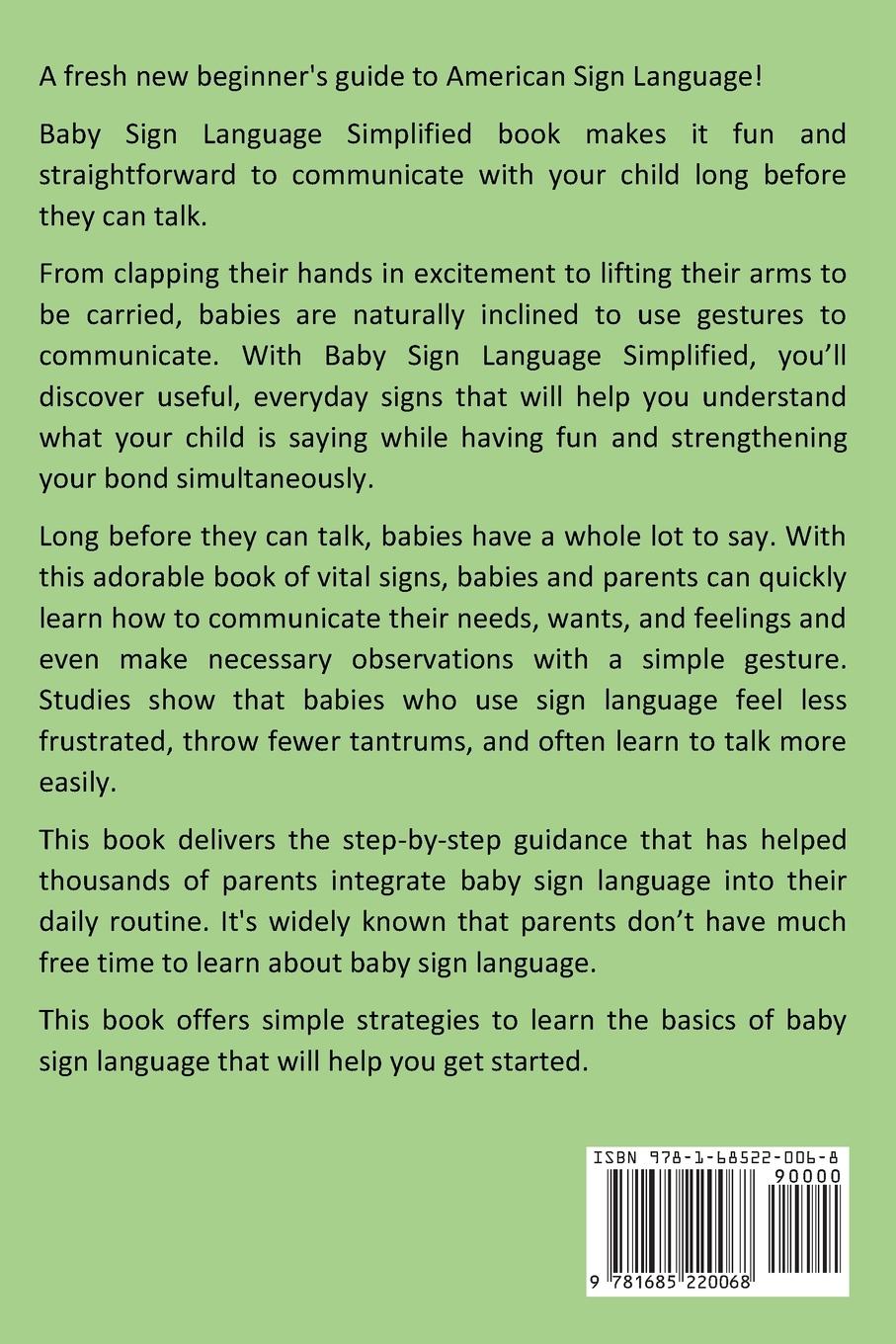 Rückseitencover Baby Sign Language