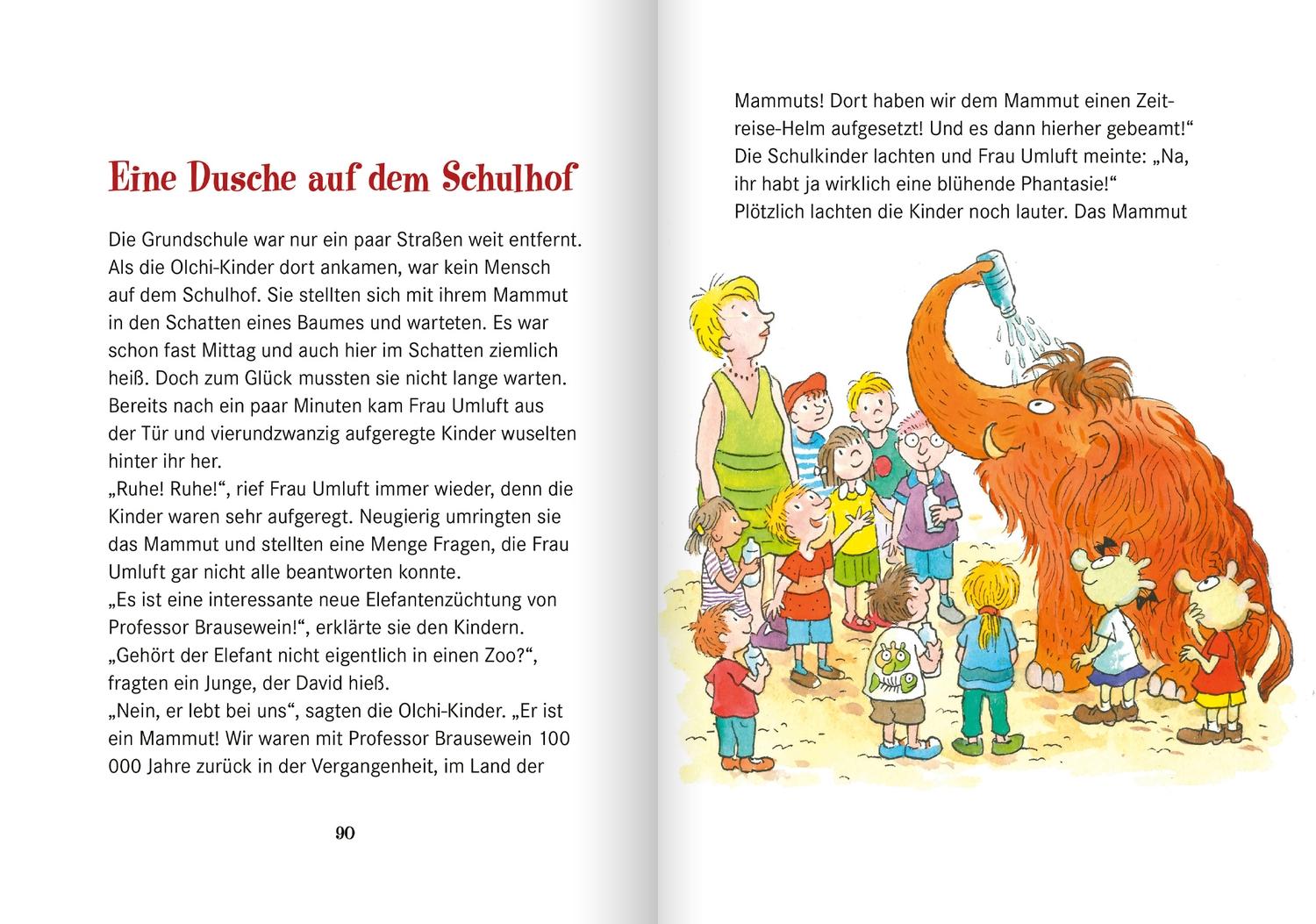 Beispielinhalt (Bild) Die Olchis im Land der Mammuts