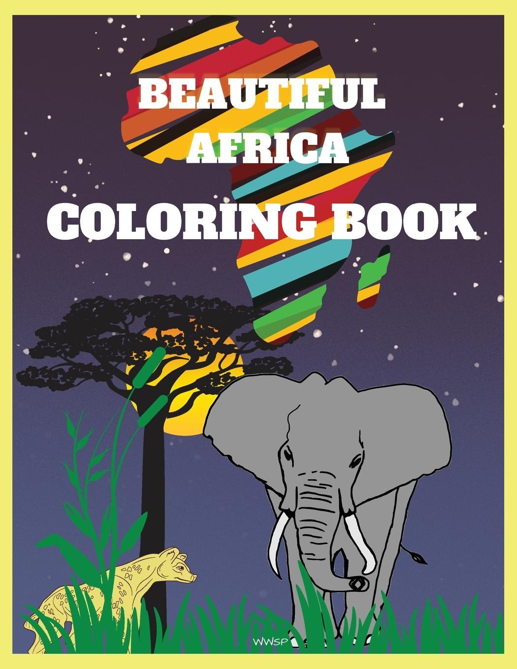 Vorderes Coverbild BEAUTIFUL AFRICA Coloring Book
