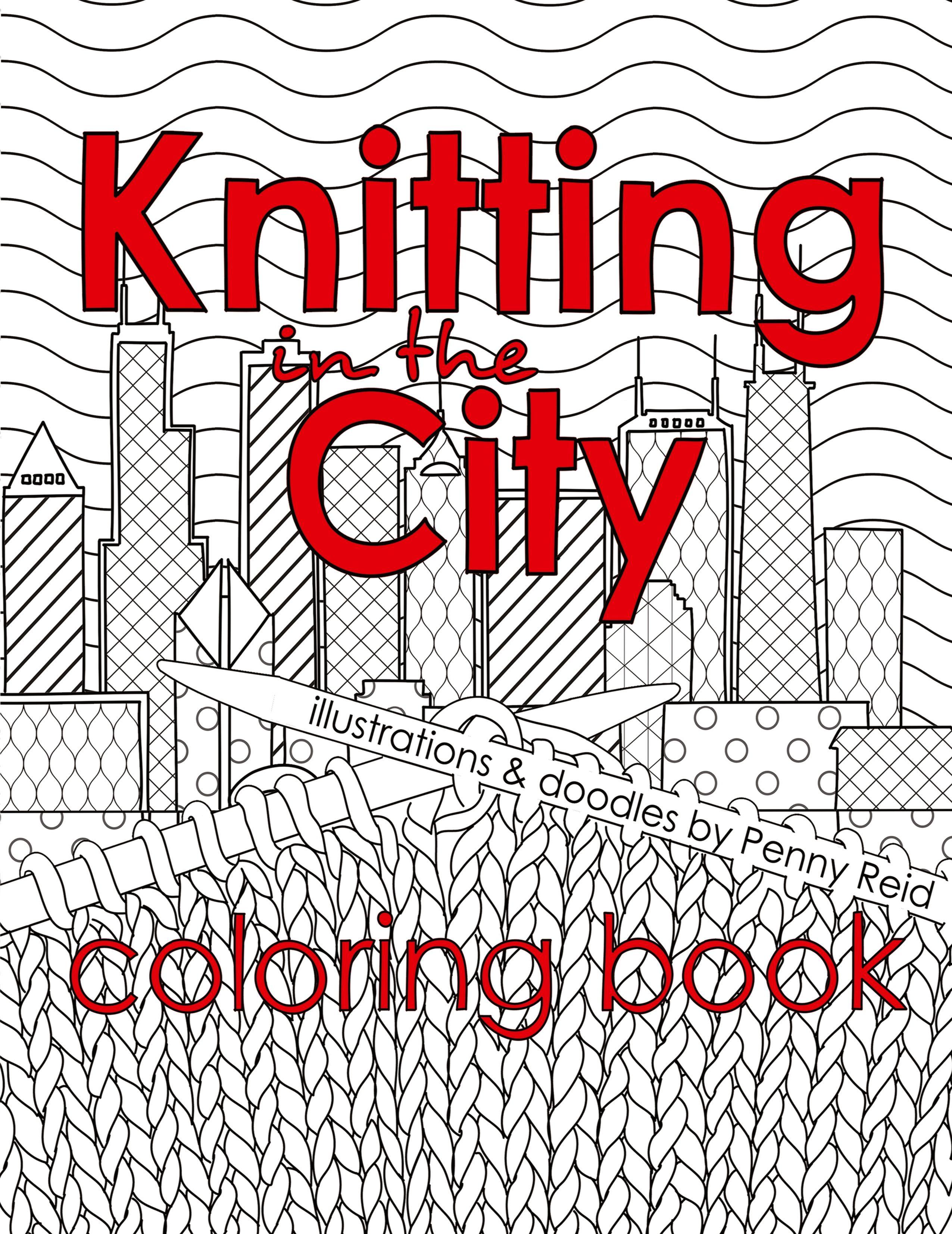 Vorderes Coverbild Knitting in the City Coloring Book