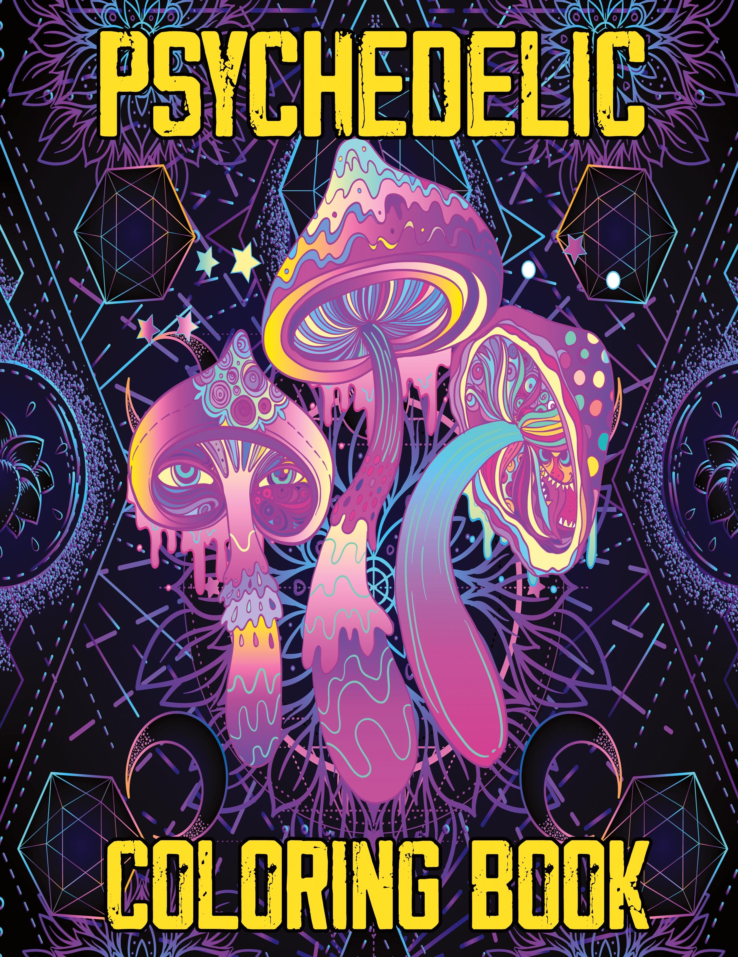 Vorderes Coverbild Psychedelic Coloring Book