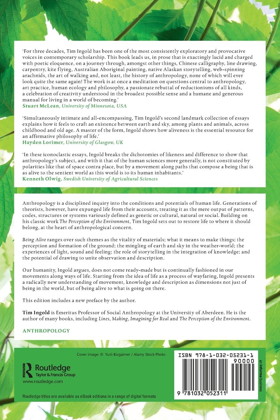 Rückseitencover Being Alive