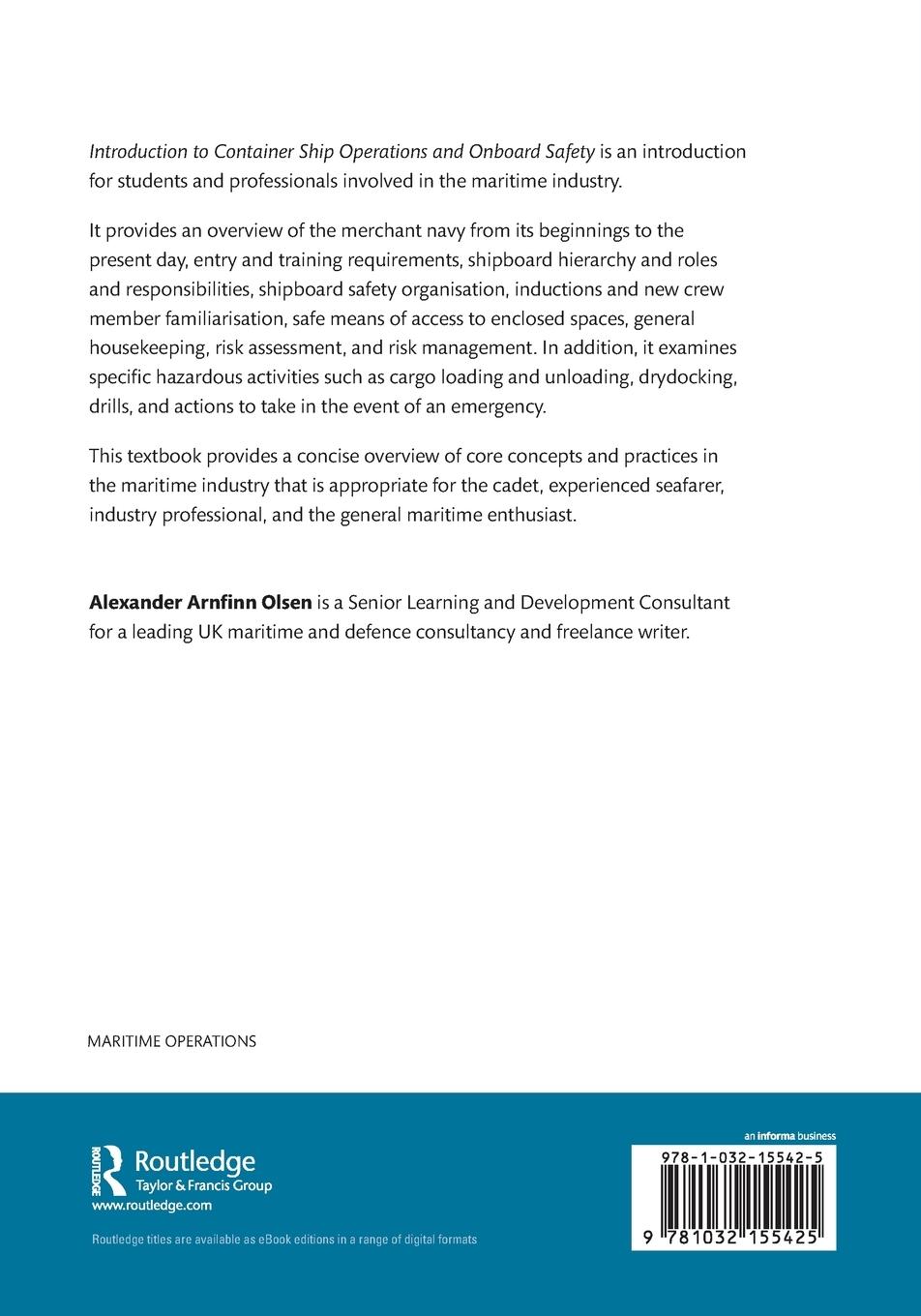 Rückseitencover Introduction to Container Ship Operations and Onboard Safety