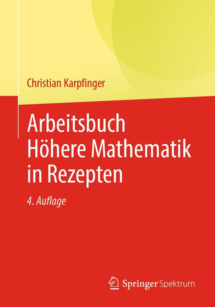 Vorderes Coverbild Arbeitsbuch Höhere Mathematik in Rezepten