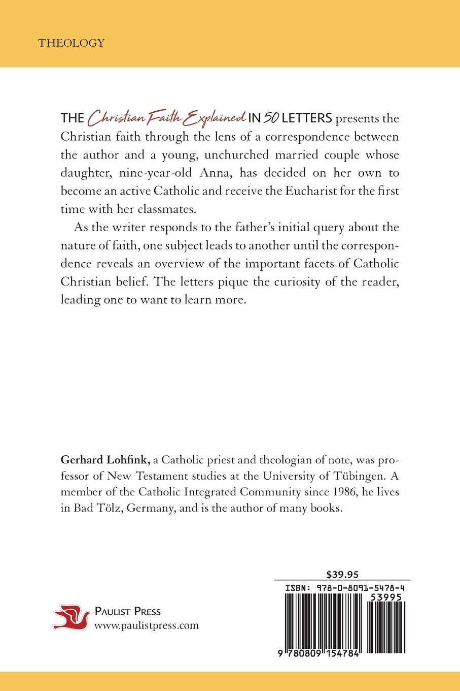 Rückseitencover Christian Faith Explained in 50 Letters