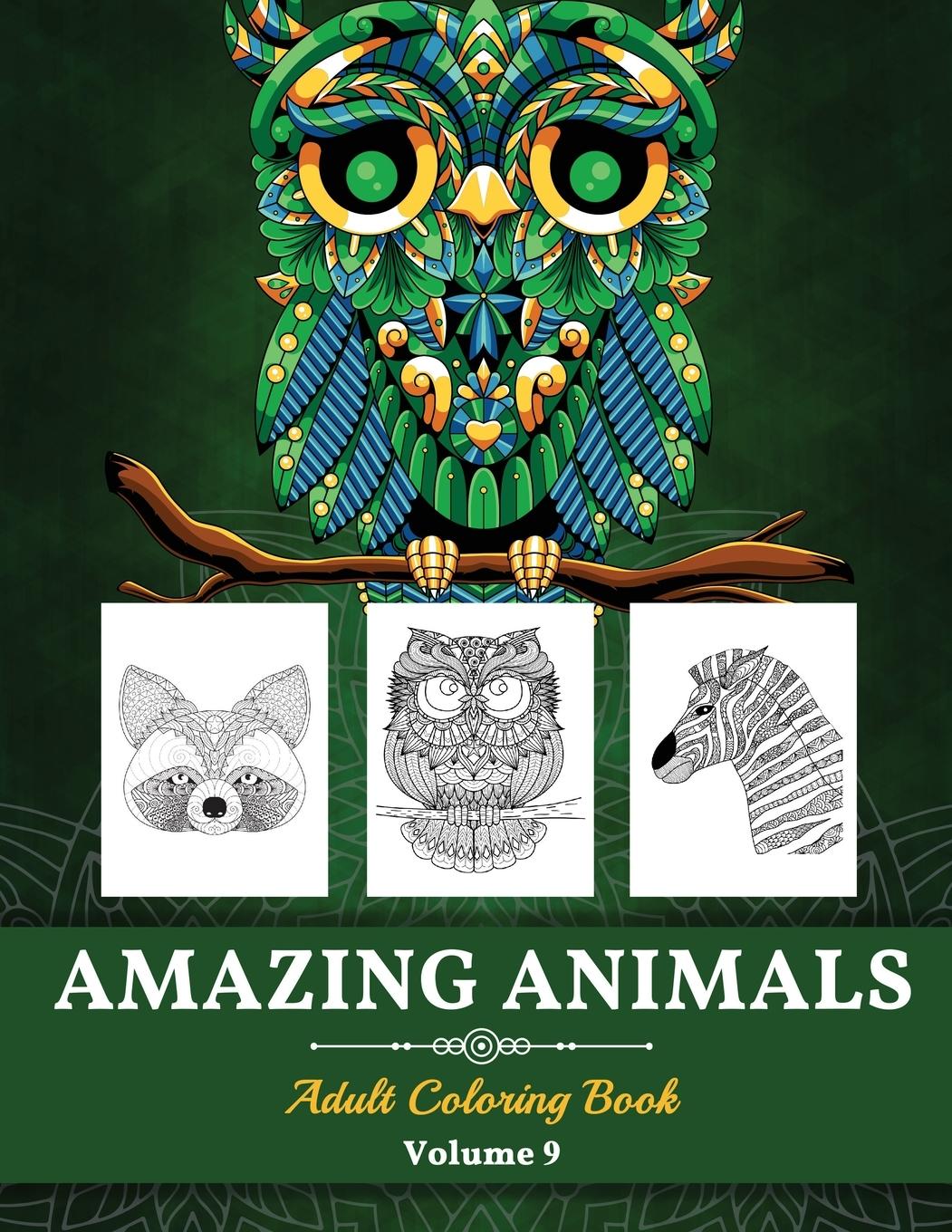 Vorderes Coverbild Amazing Animals Grown-ups Coloring Book