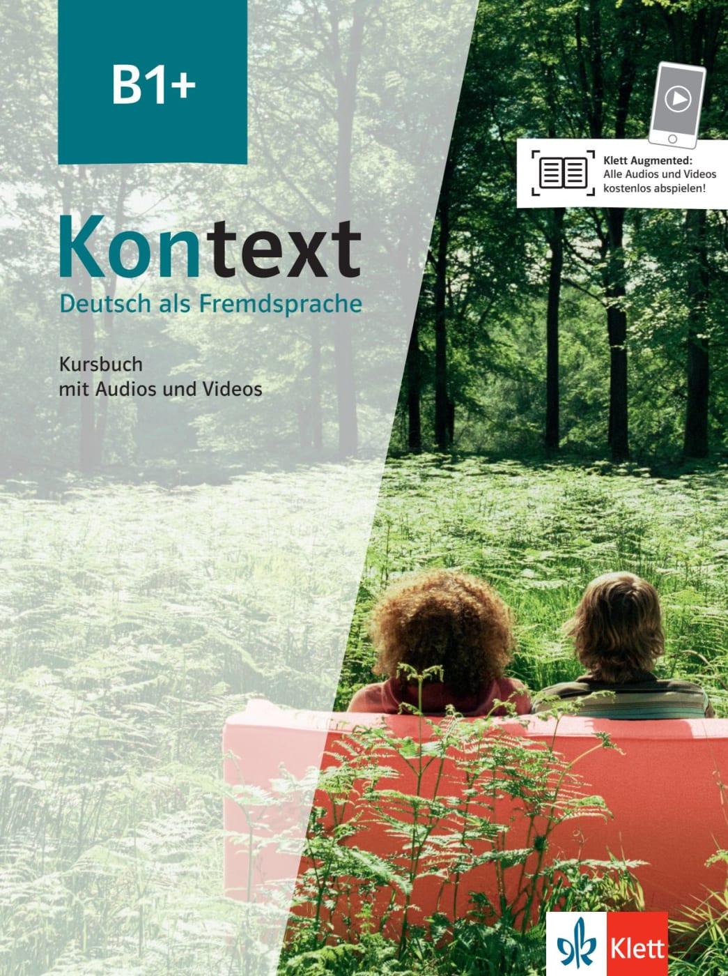 Vorderes Coverbild Kontext B1+. Kursbuch mit Audios/Videos