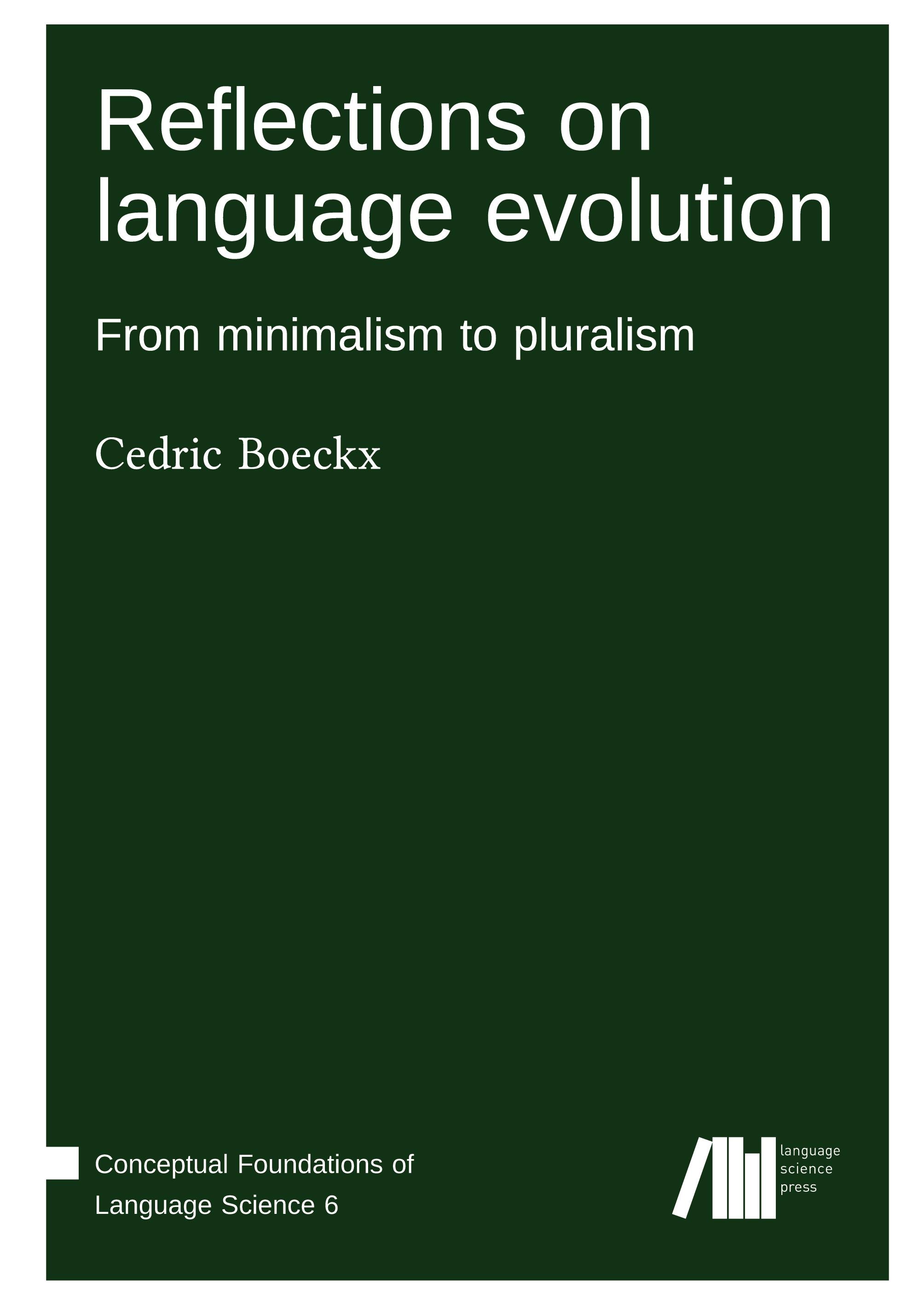 Vorderes Coverbild Reflections on language evolution