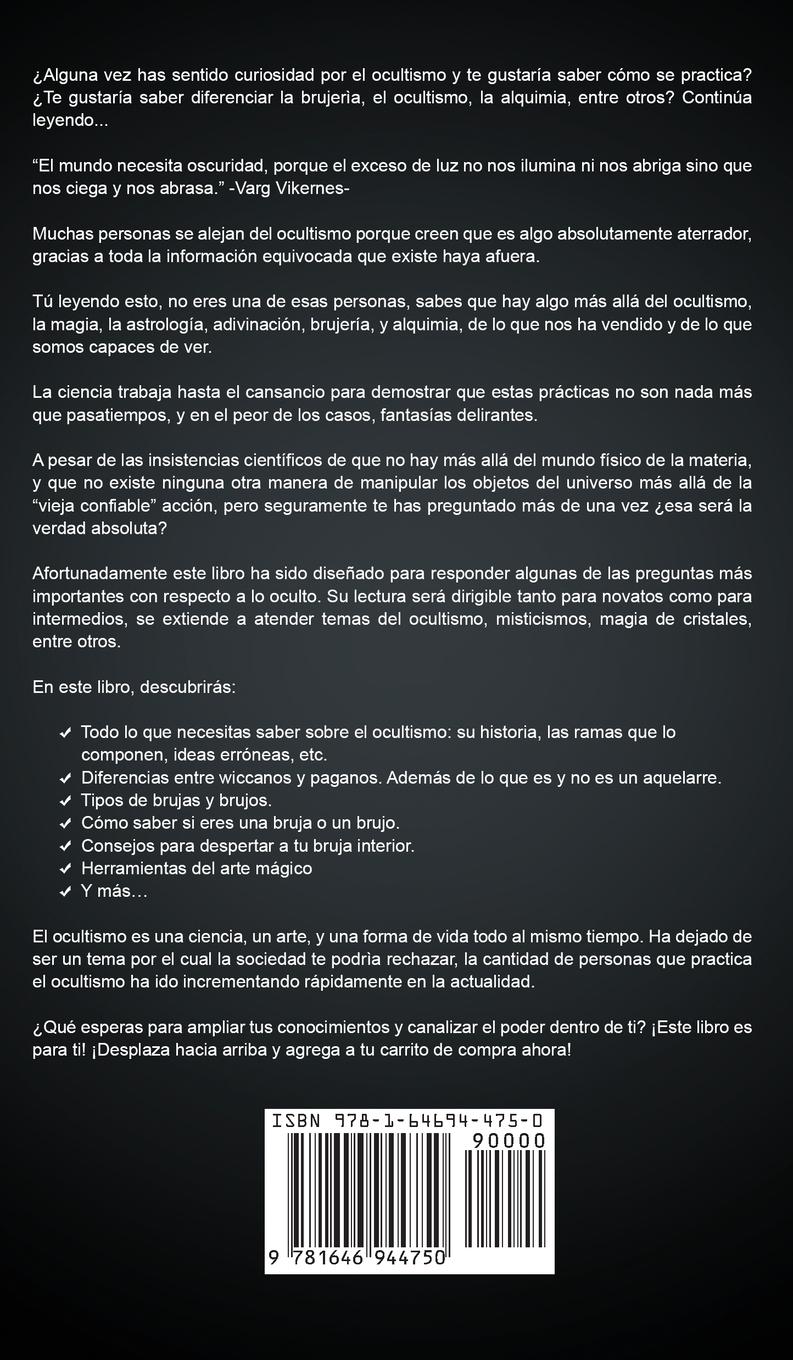 Rückseitencover Guía de Ocultismo en Español