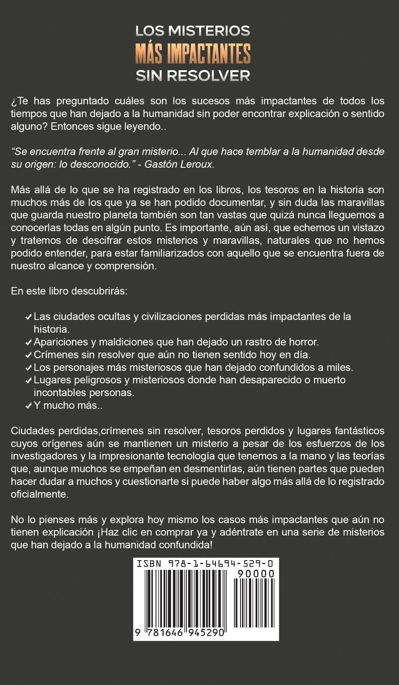 Rückseitencover Los Misterios más Impactantes sin Resolver