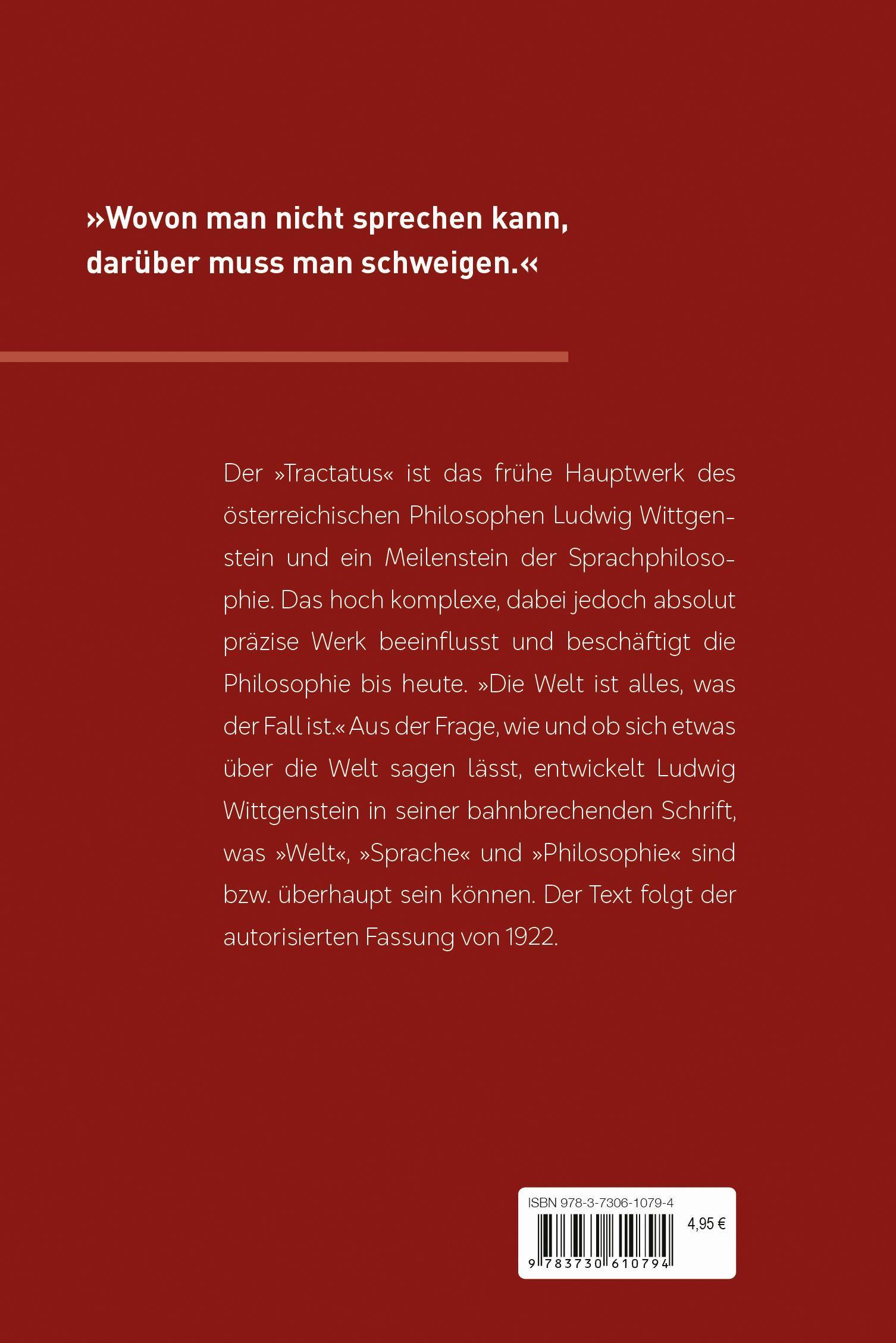 Beispielinhalt (Bild) Tractatus logico-philosophicus