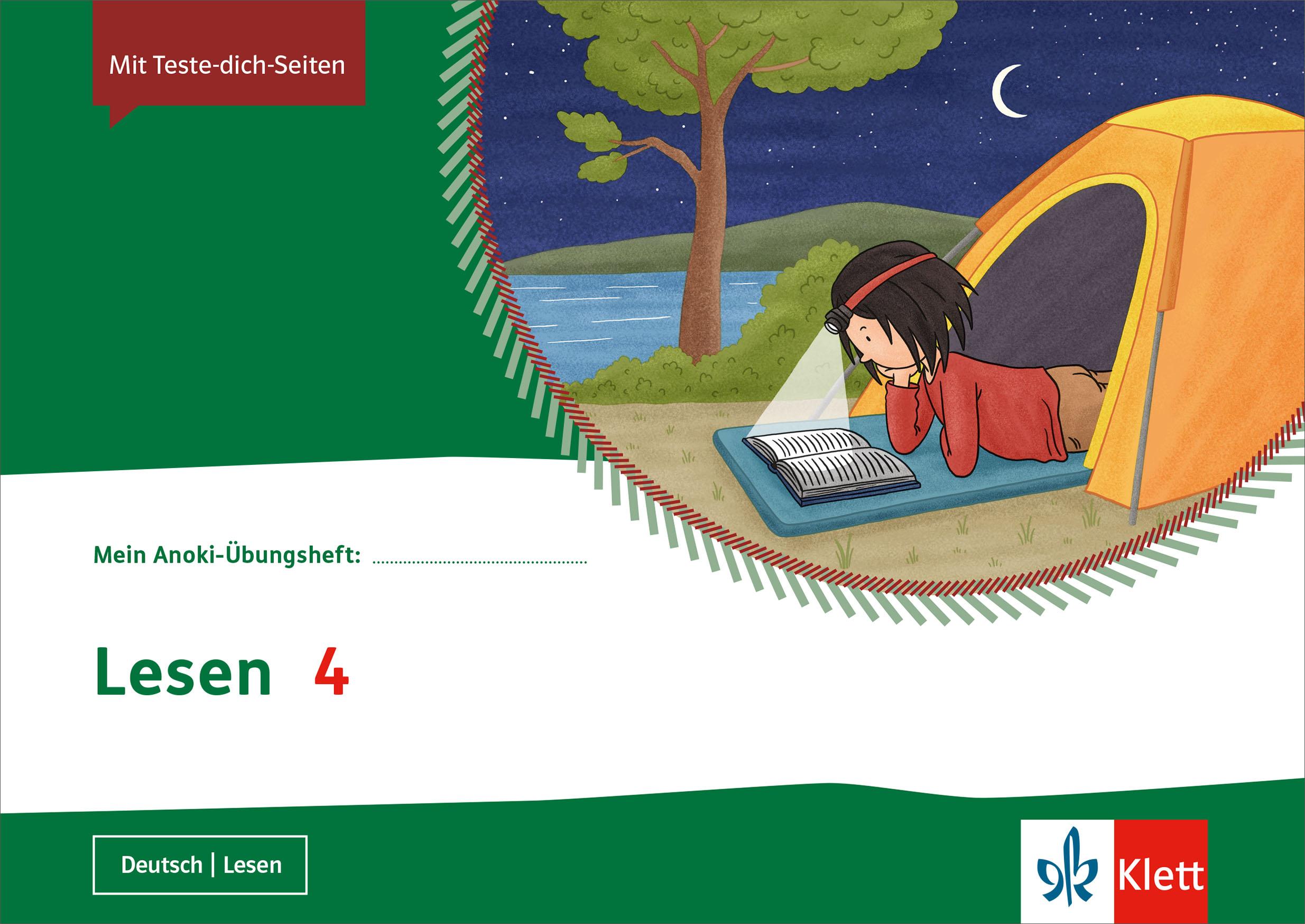 Vorderes Coverbild Lesen 4. Übungsheft Klasse 4