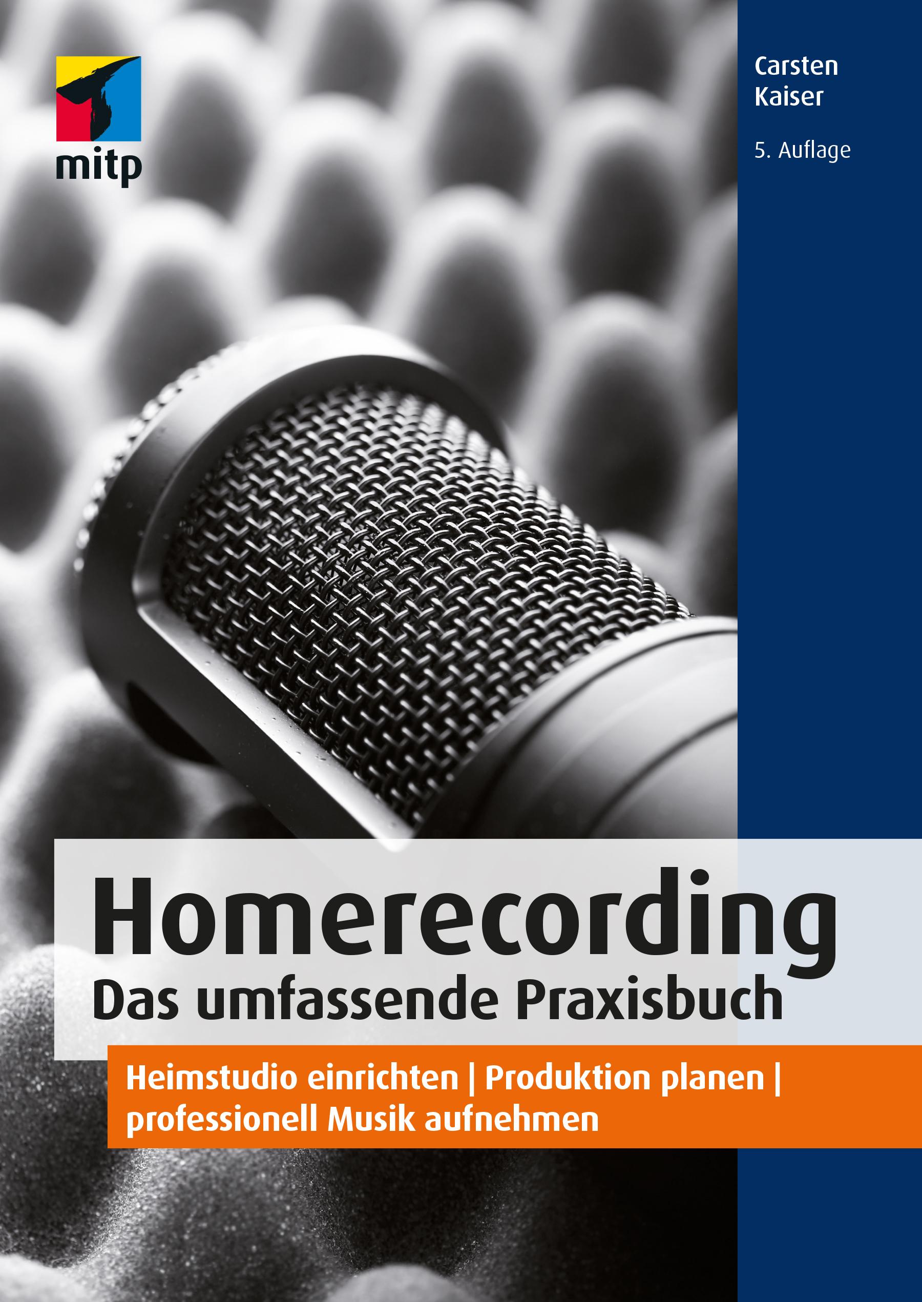 Vorderes Coverbild Homerecording. Das umfassende Praxisbuch