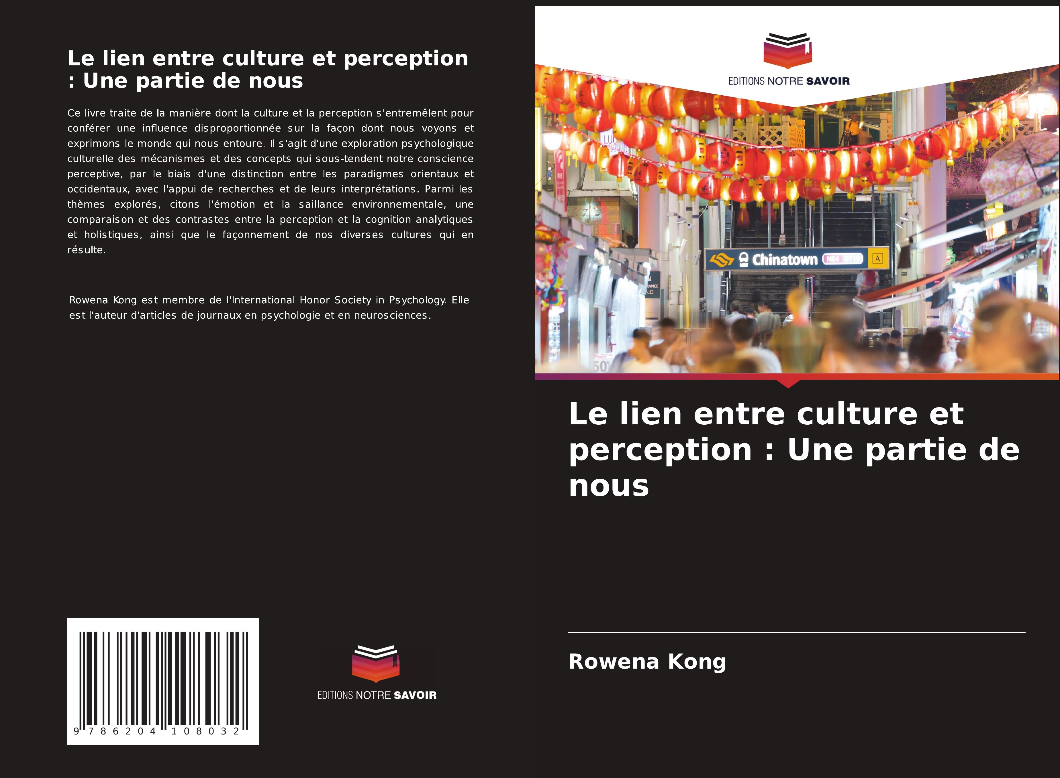 Vorderes Coverbild Le lien entre culture et perception : Une partie de nous