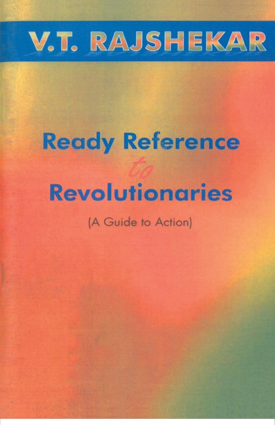 Vorderes Coverbild Ready Reference To Revolutionaries A Guide To Action