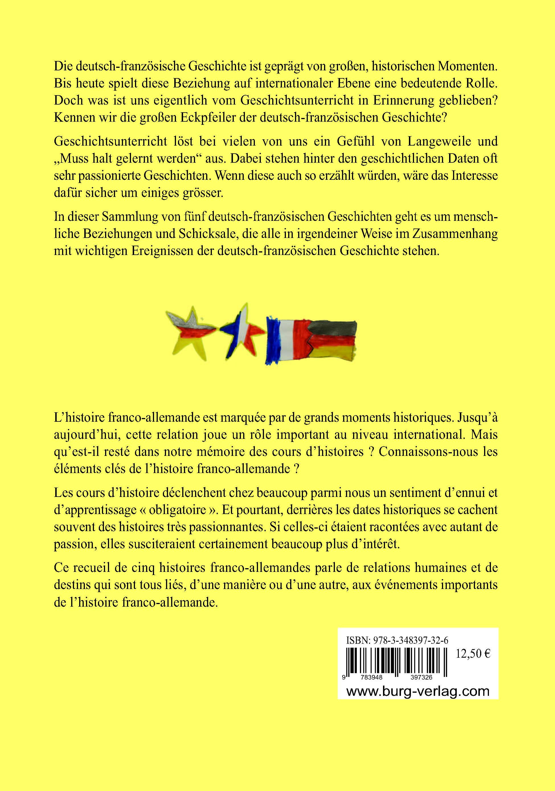 Rückseitencover Deutsch-französische Geschichte(n)