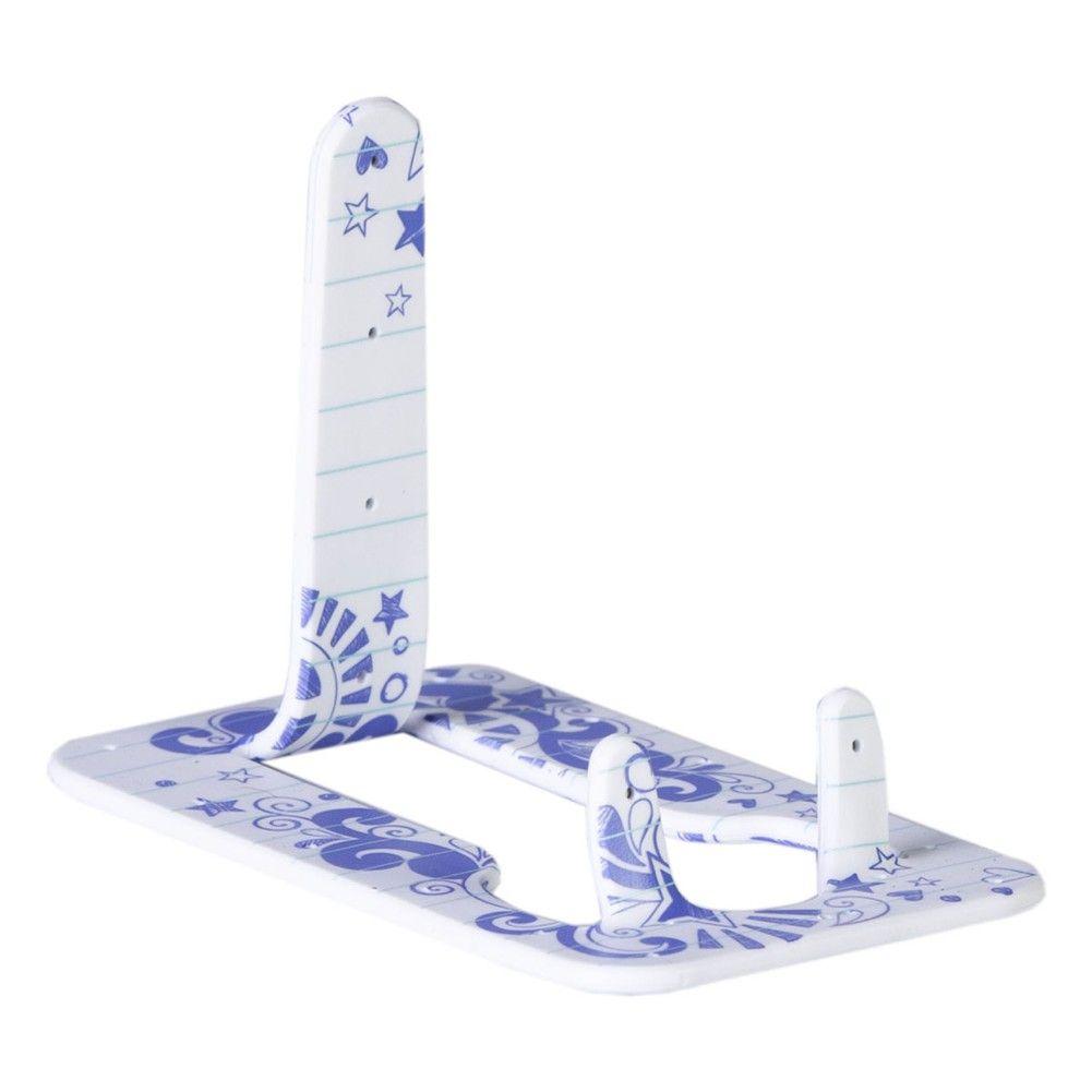 Beispielinhalt (Bild) Flexistand (Doodle) | flexibler Handyaufsteller | für alle Handys und Mini-Tablets | superflach | stufenlos verstellbar | hochkant und quer | passt in jede Hosentasche