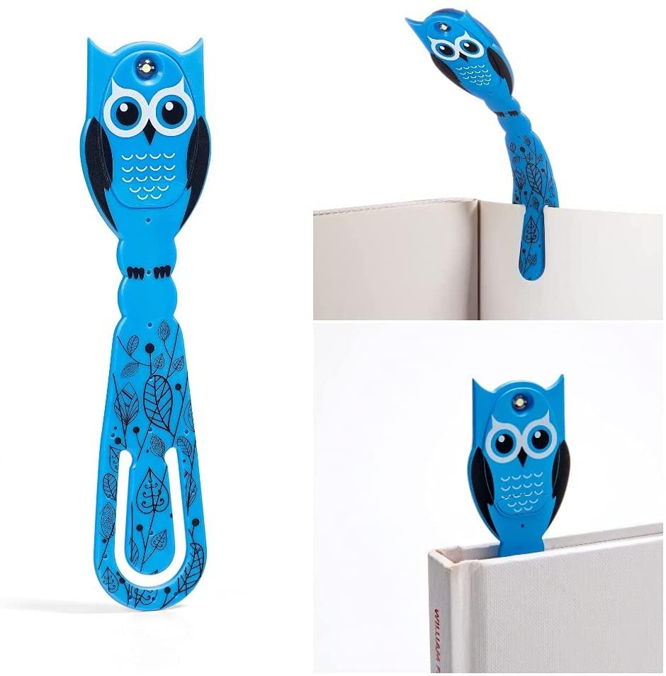 Rückseitencover Flexilight Animal Leselicht (Eule) | 2 in 1 Leselampe & Lesezeichen | LED Leselicht | Geschenk für Leser, Buchliebhaber | Deutsche Ausgabe