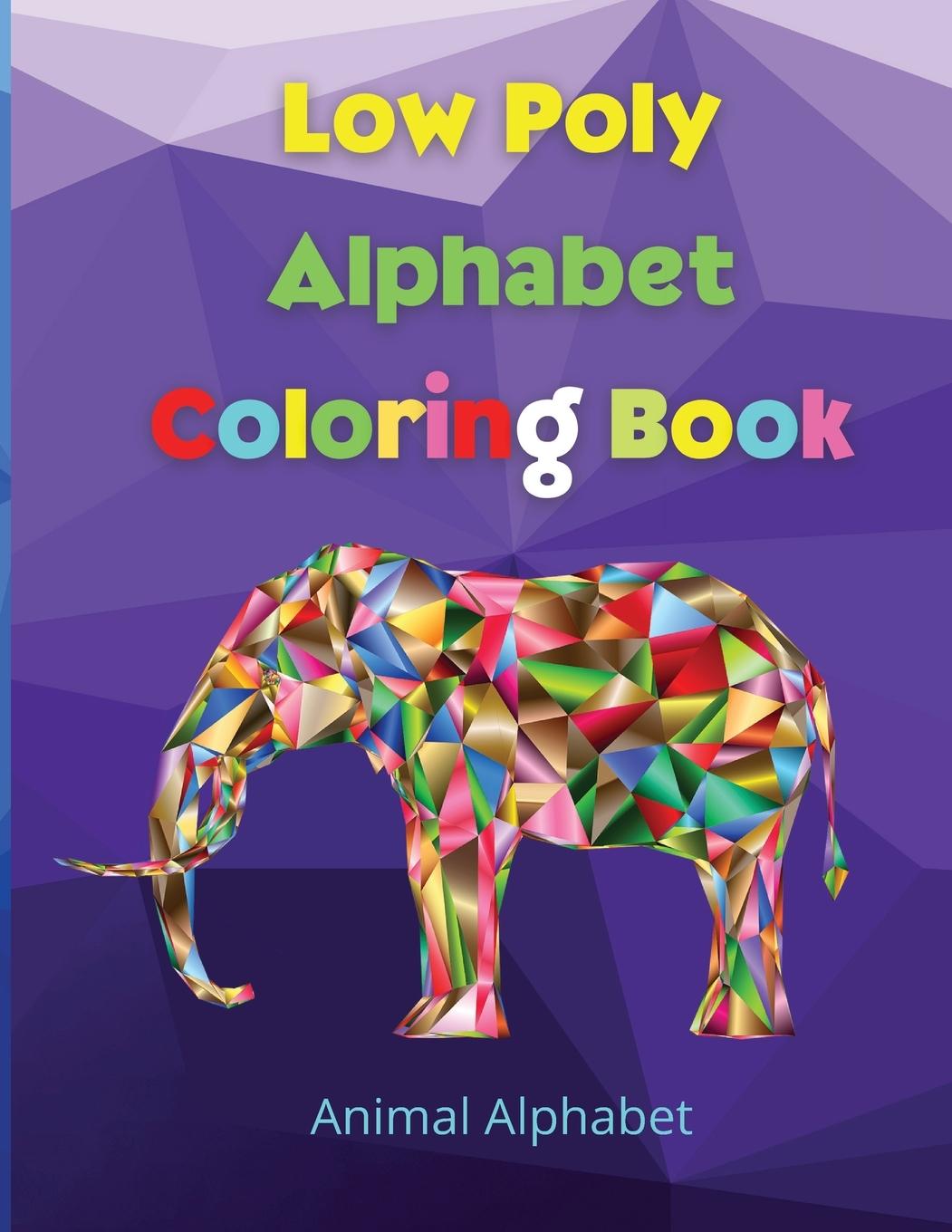 Vorderes Coverbild Low Poly Alphabet Coloring Book