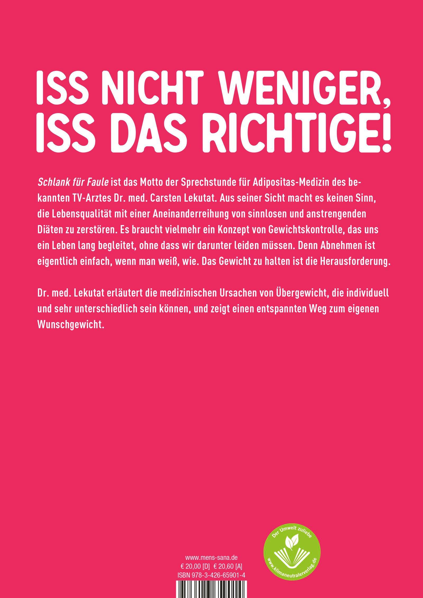 Rückseitencover Schlank für Faule